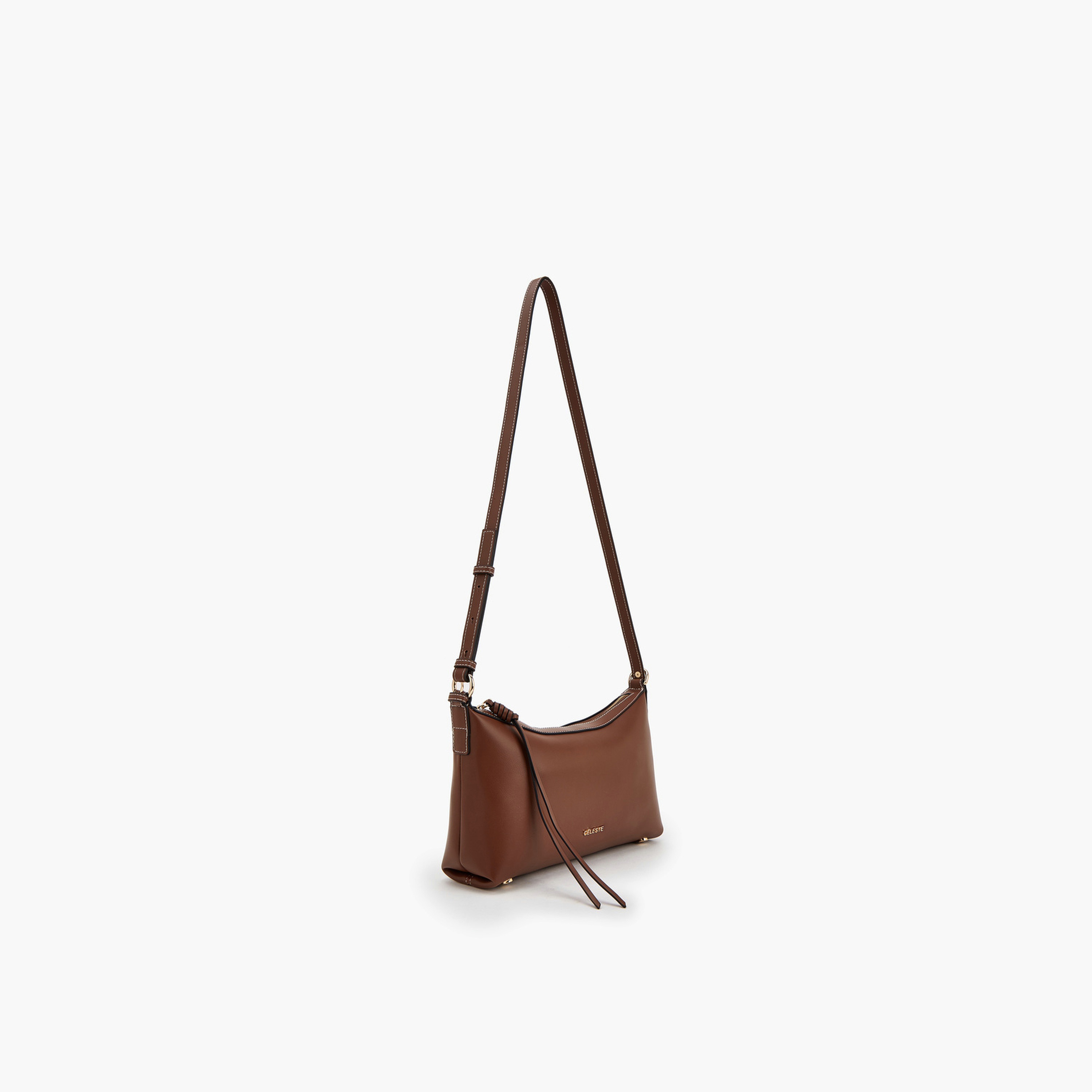 Celeste Solid Shoulder Bag with Adjustable Strap-women-bagsandwallets-handbags-image-2