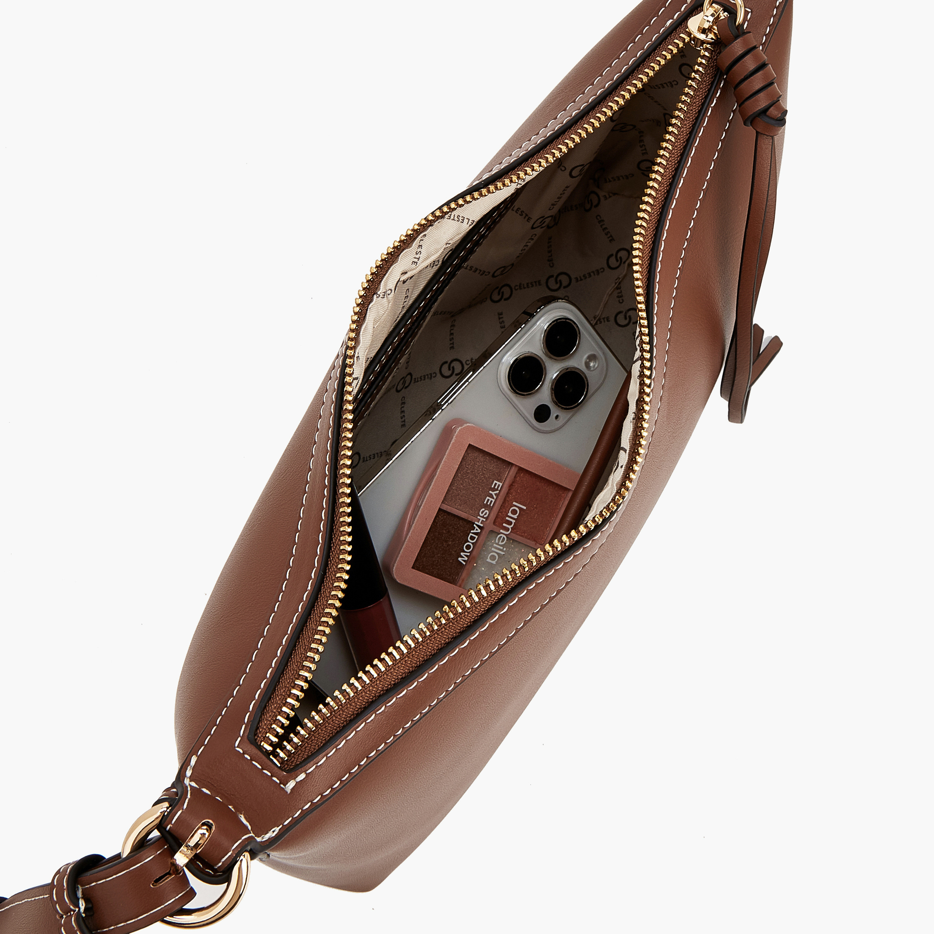 Celeste Solid Shoulder Bag with Adjustable Strap-women-bagsandwallets-handbags-image-7