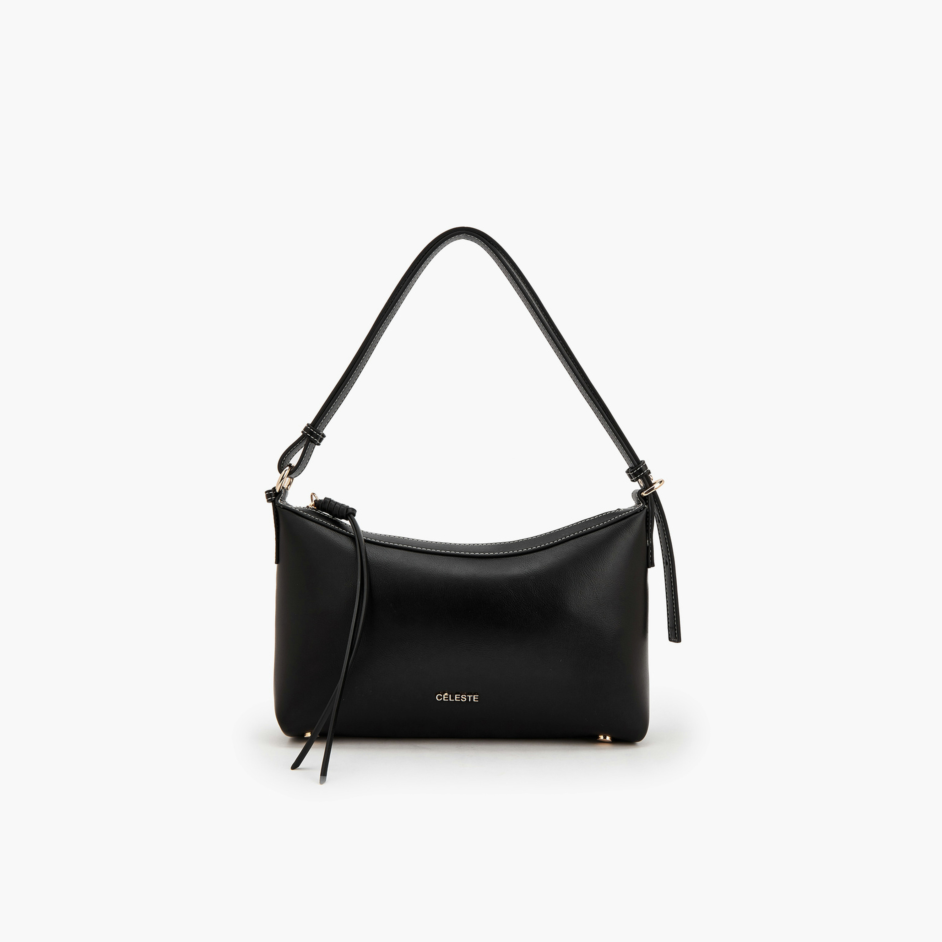 شنطة كتف سادة بحزام قابل للتعديل من سيليست-women-bagsandwallets-handbags-image-1