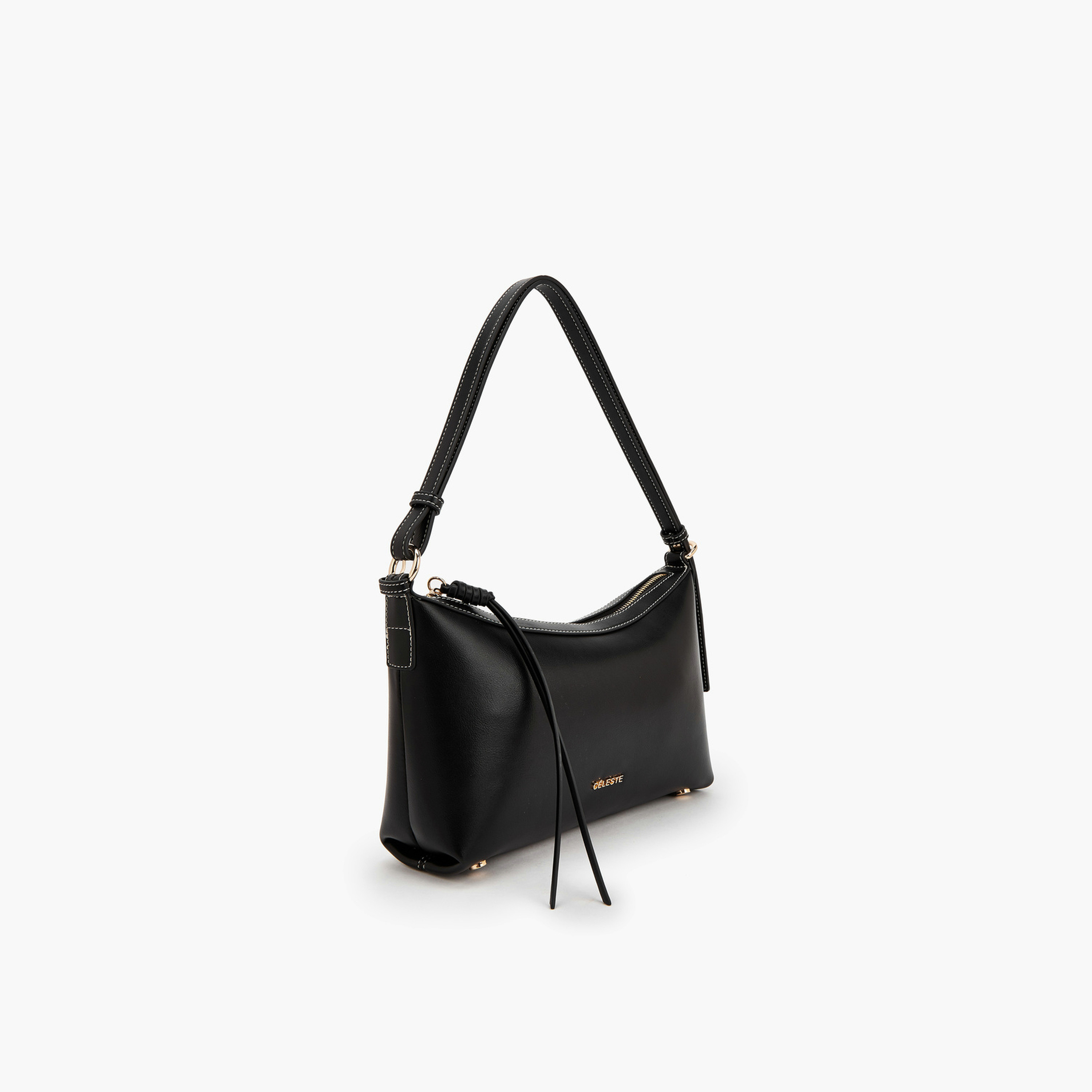 شنطة كتف سادة بحزام قابل للتعديل من سيليست-women-bagsandwallets-handbags-image-3