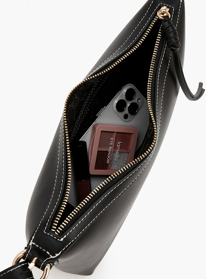 شنطة كتف سادة بحزام قابل للتعديل من سيليست-women-bagsandwallets-handbags-image-7