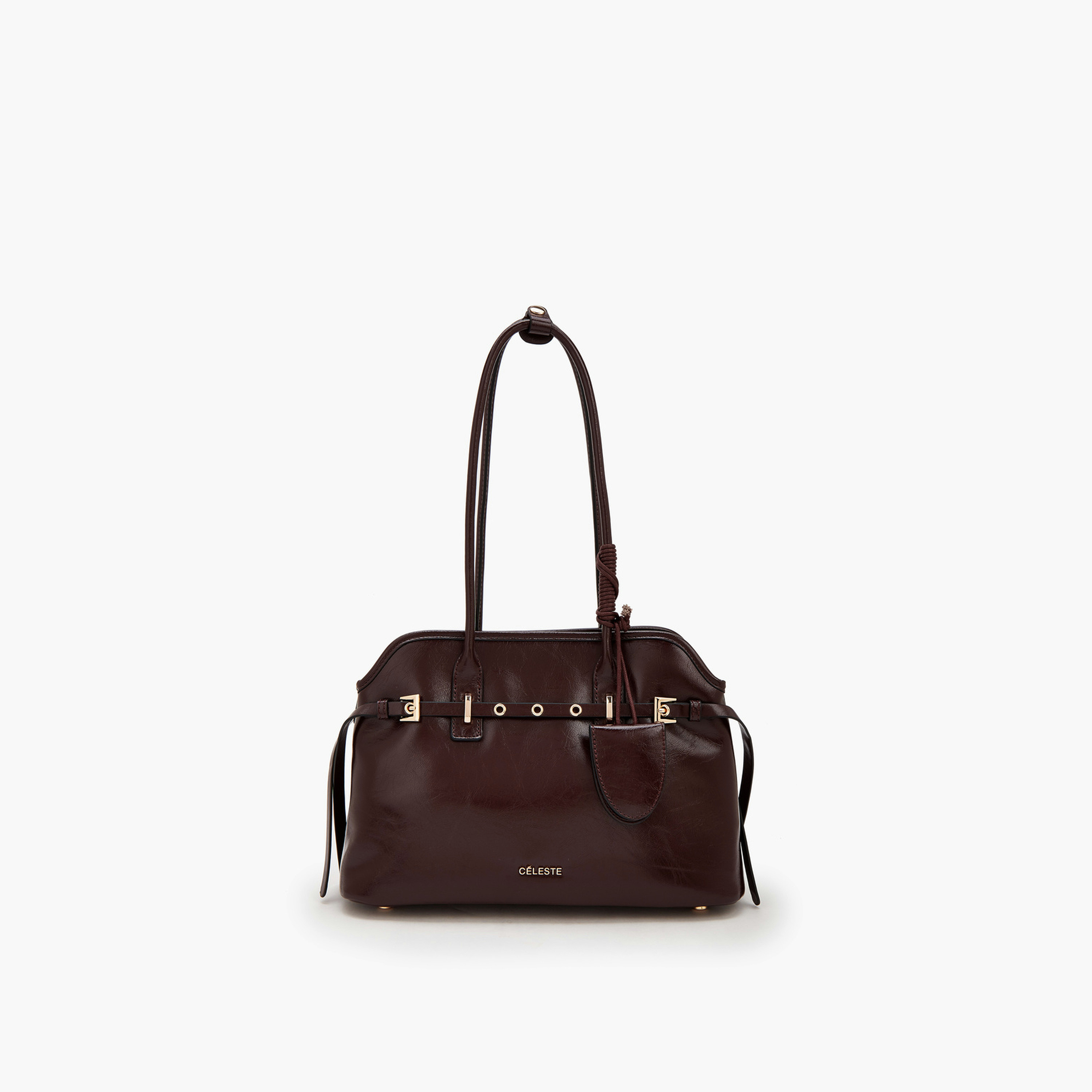 Celeste Textured Shoulder Bag with Double Handle-women-bagsandwallets-handbags-image-1