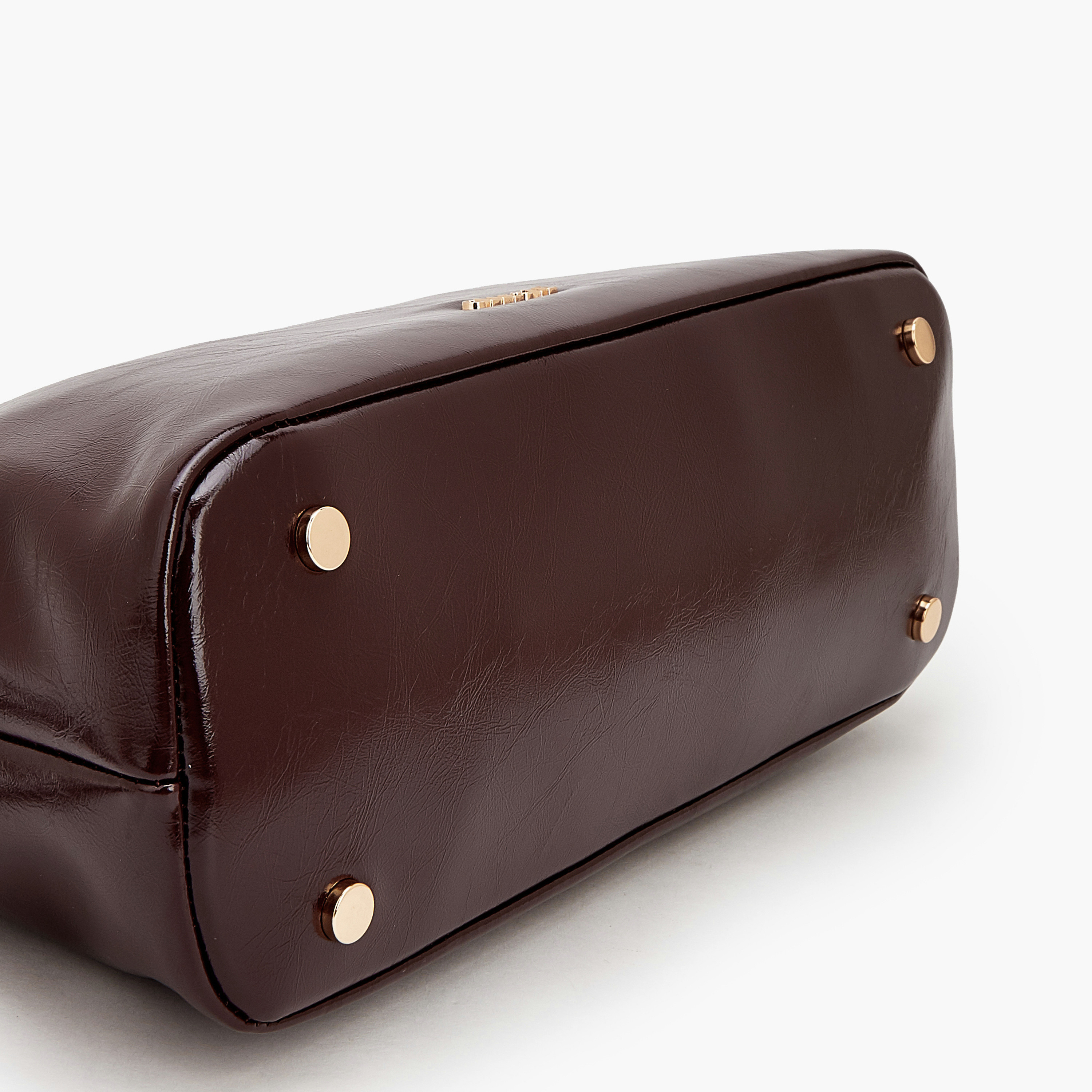 Celeste Textured Shoulder Bag with Double Handle-women-bagsandwallets-handbags-image-6