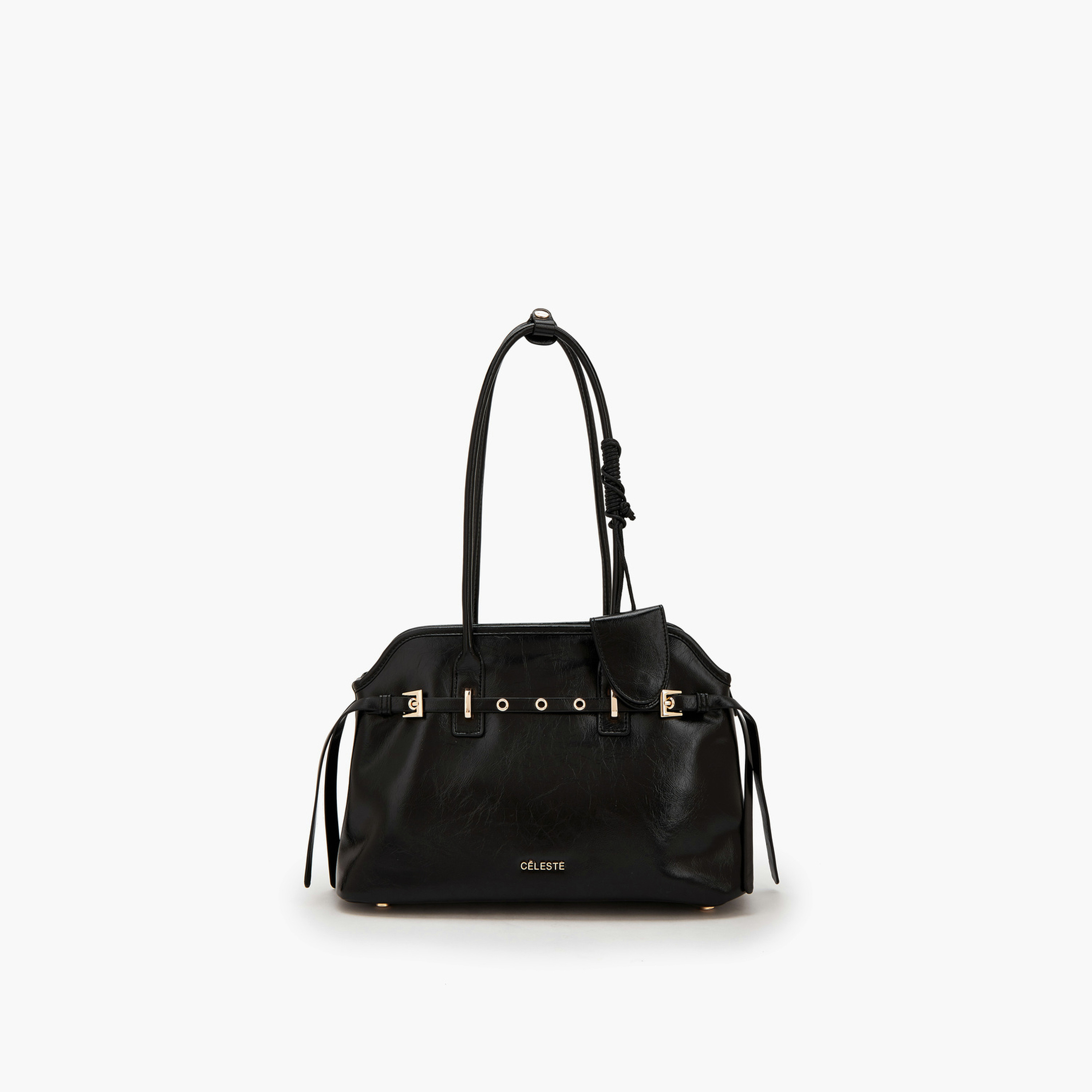 Celeste Textured Shoulder Bag with Double Handle-women-bagsandwallets-handbags-image-1