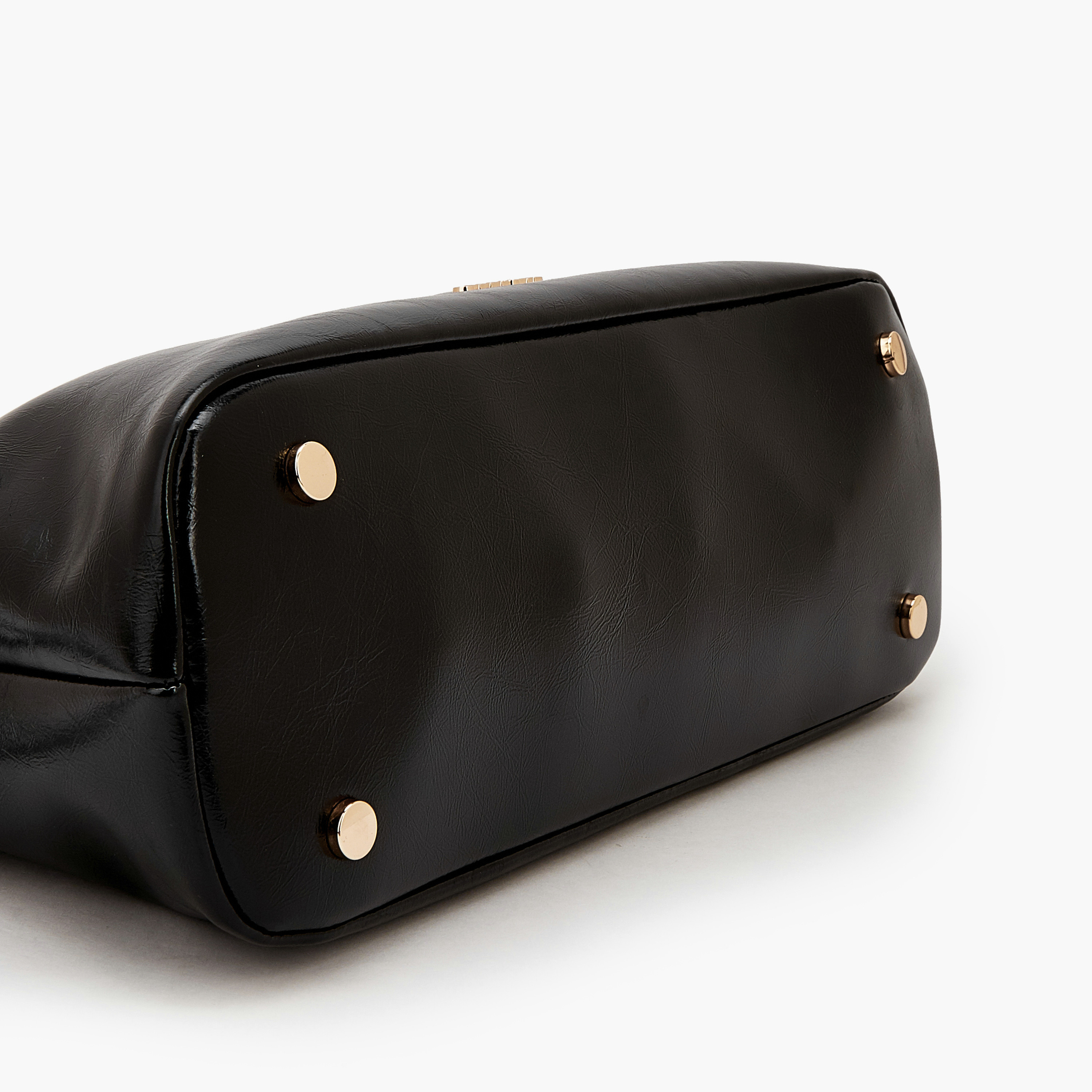 Celeste Textured Shoulder Bag with Double Handle-women-bagsandwallets-handbags-image-6