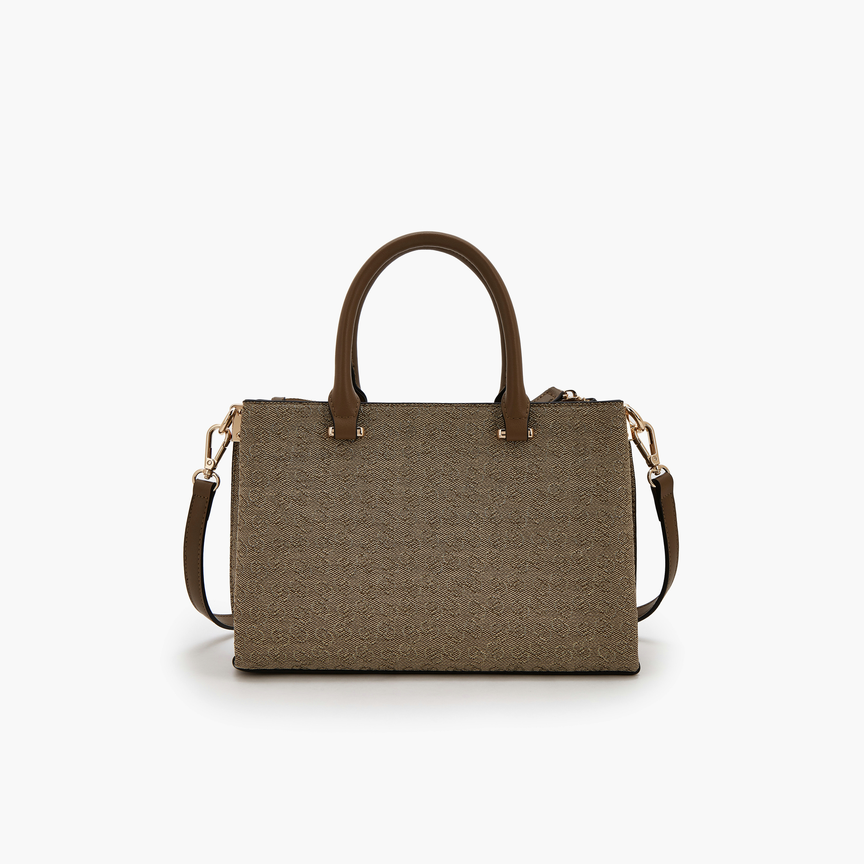 شنطة توتي جاكار بحزام قابل للفصل ونقوش مونوجرام من سيليست-women-bagsandwallets-handbags-image-4