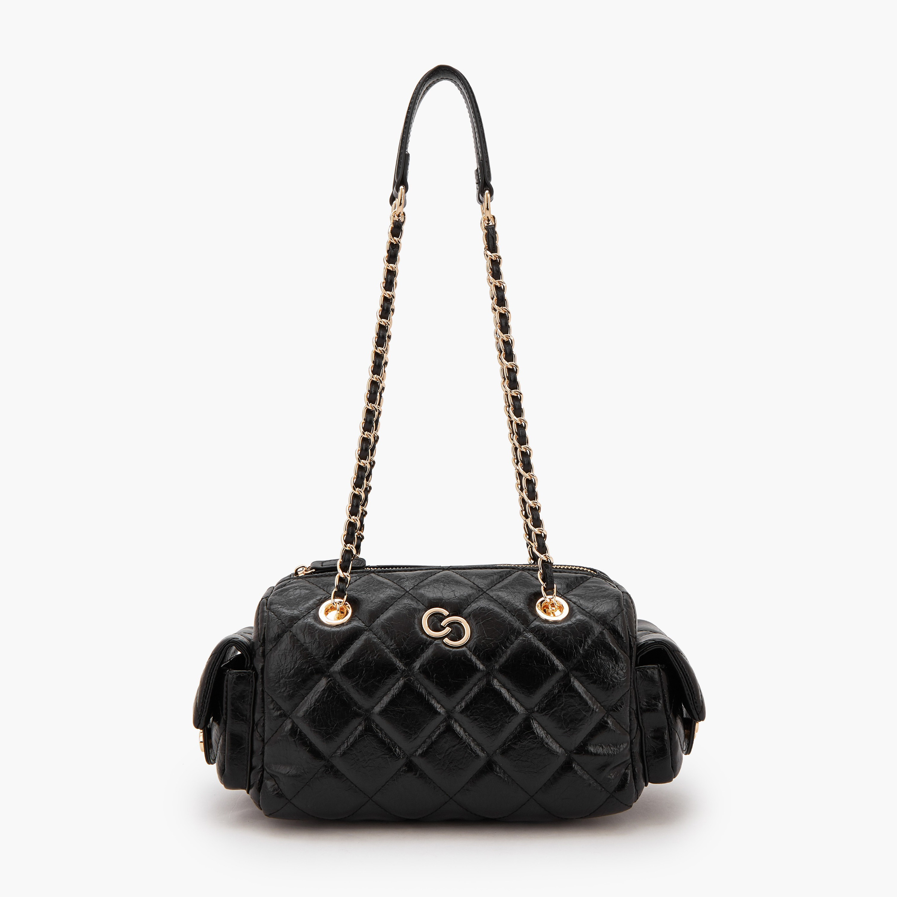 Celeste Quilted Shoulder Bag with Double Handle-women-bagsandwallets-handbags-image-1
