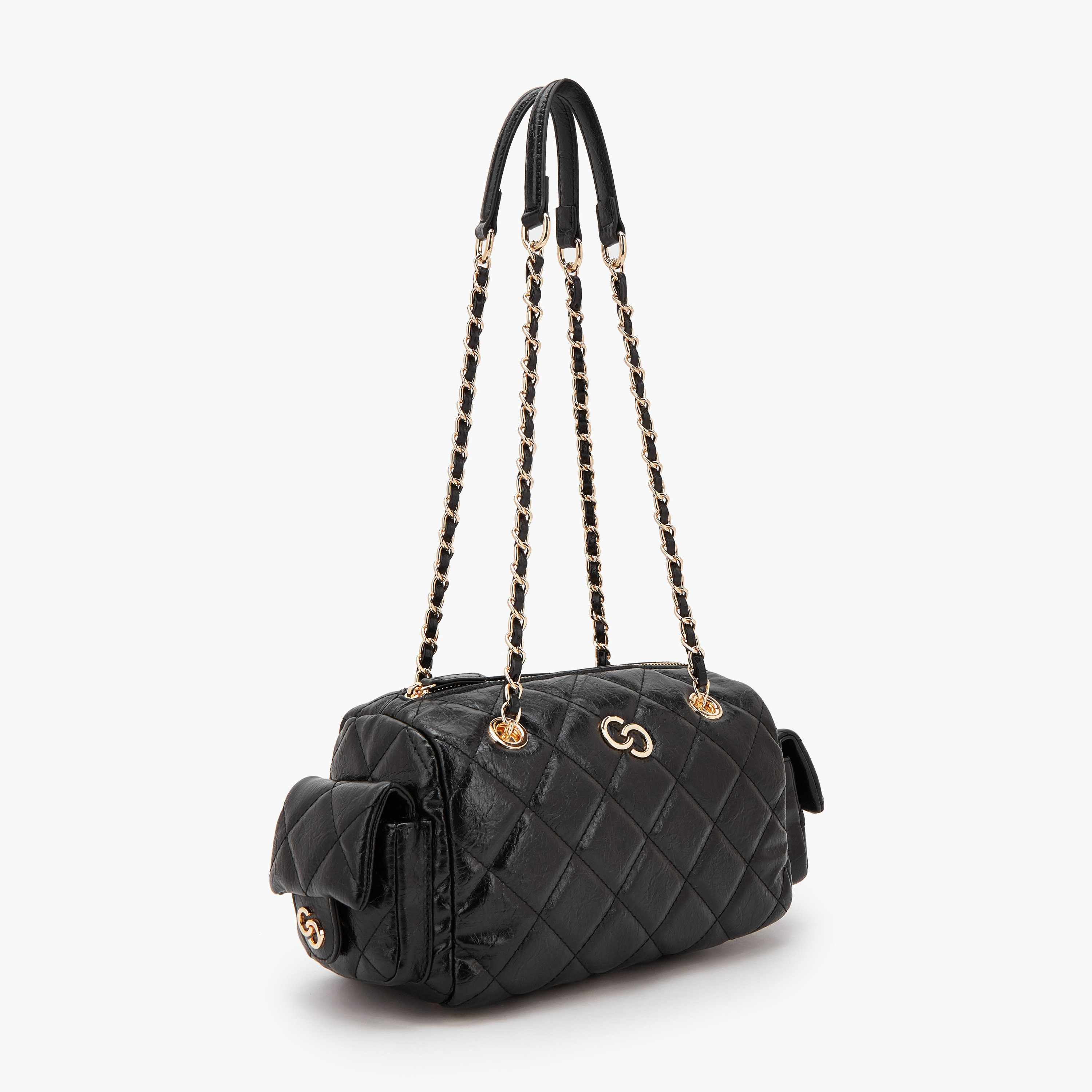 Celeste Quilted Shoulder Bag with Double Handle-women-bagsandwallets-handbags-image-2