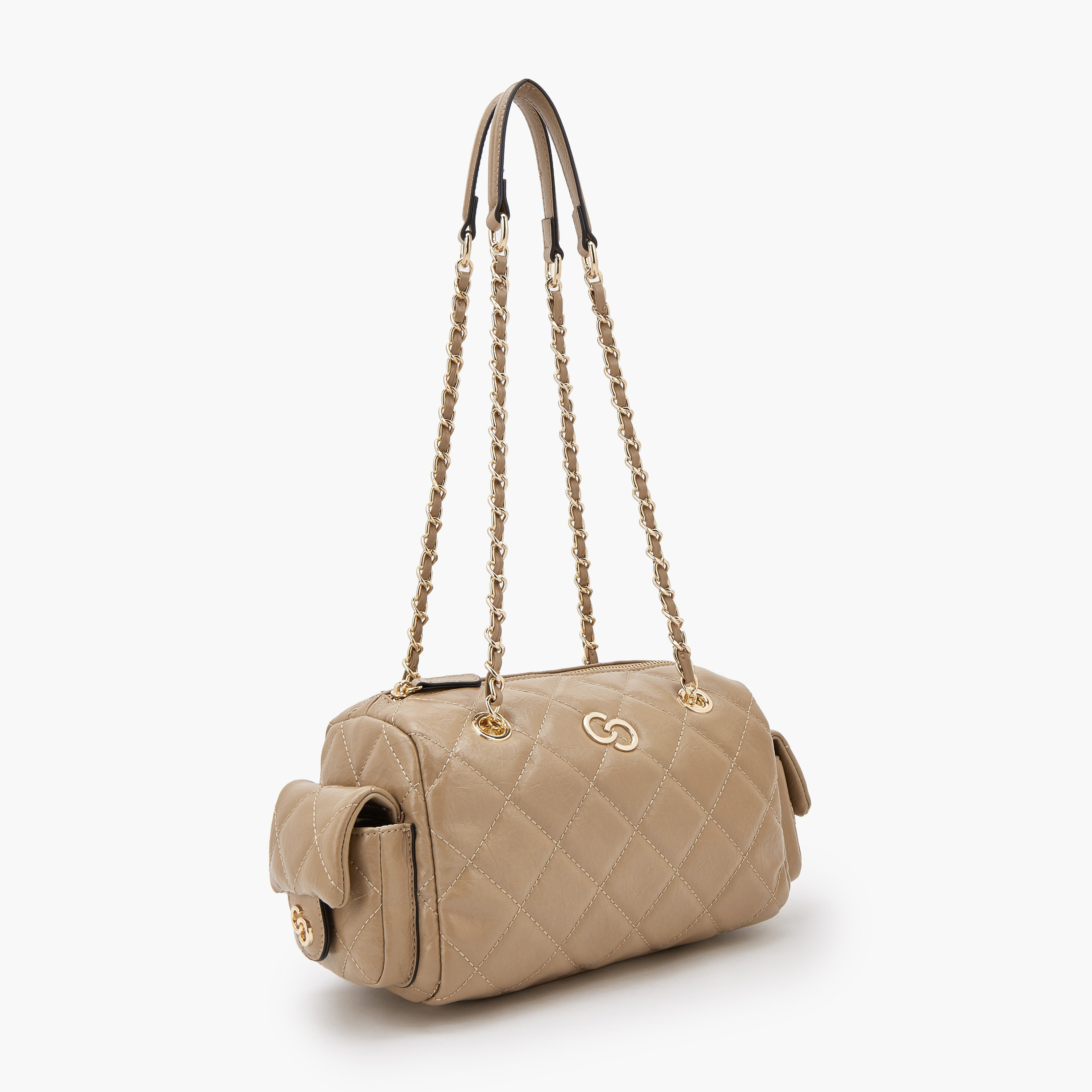 Celeste Quilted Shoulder Bag with Double Handle-women-bagsandwallets-handbags-image-6