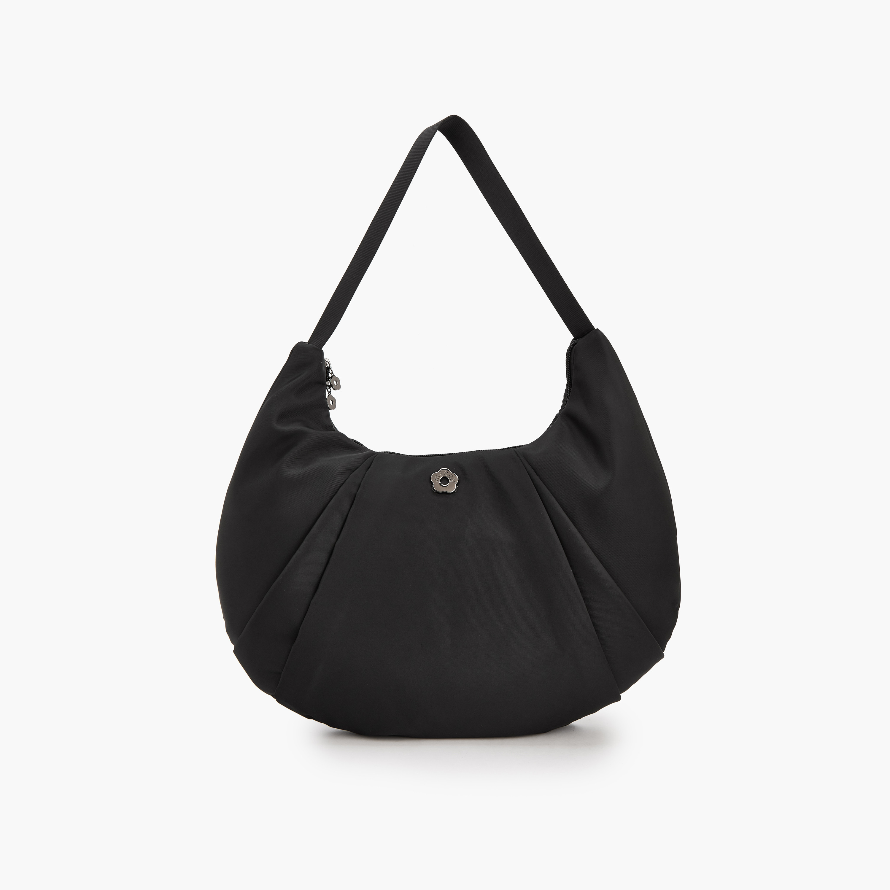 Missy Pleated Shoulder Bag with Zip Closure-women-bagsandwallets-handbags-image-1
