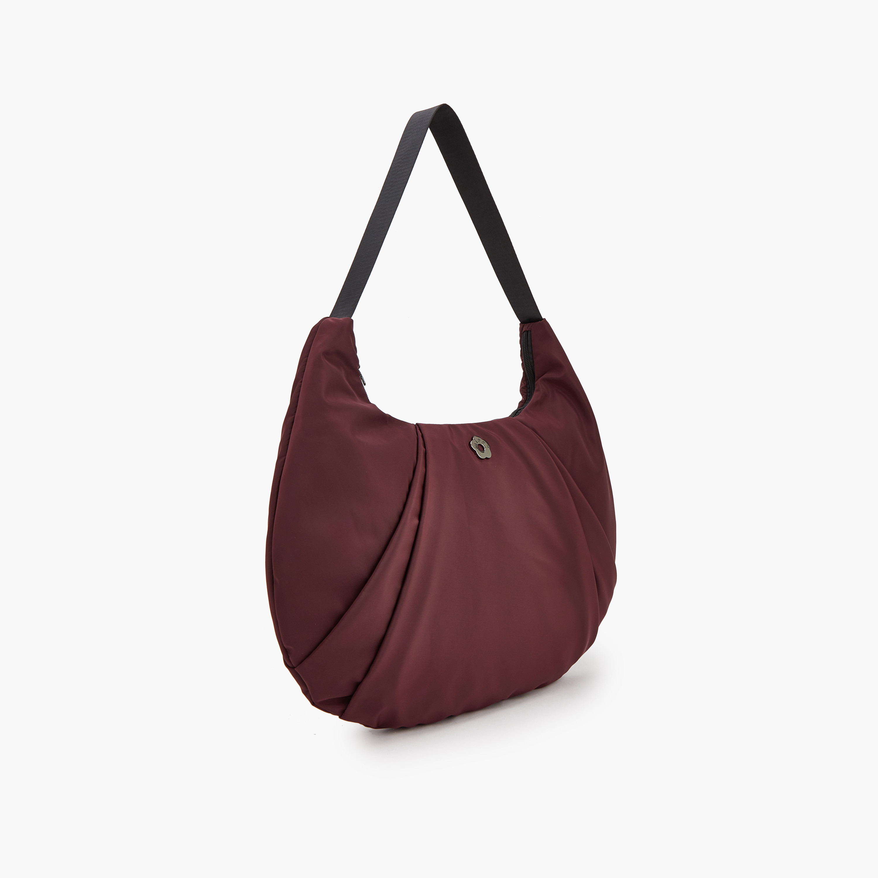 Missy Pleated Shoulder Bag with Zip Closure-women-bagsandwallets-handbags-image-2