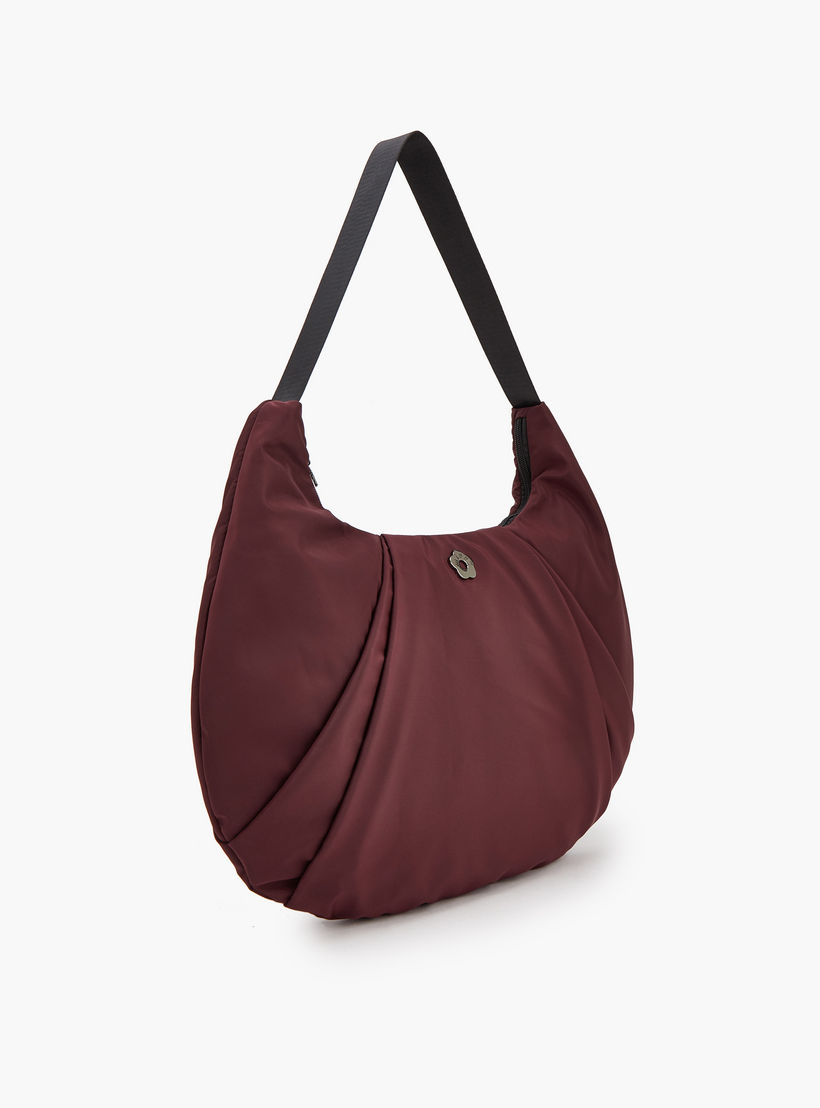 Missy Pleated Shoulder Bag with Zip Closure-women-bagsandwallets-handbags-image-2