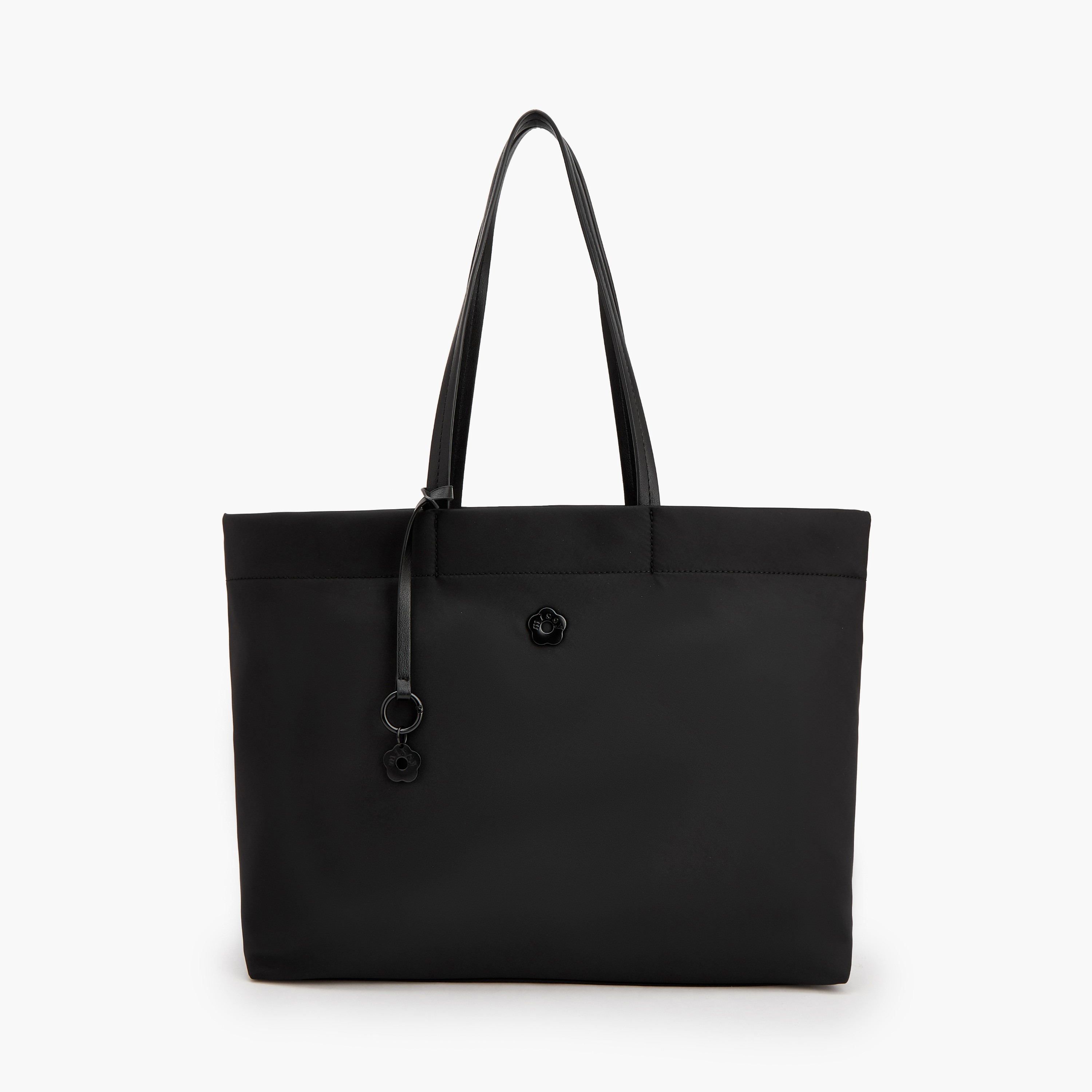 Missy Solid Tote Bag with Zip Closure-women-bagsandwallets-handbags-image-1