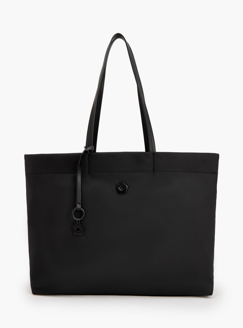 Missy Solid Tote Bag with Zip Closure-women-bagsandwallets-handbags-image-1