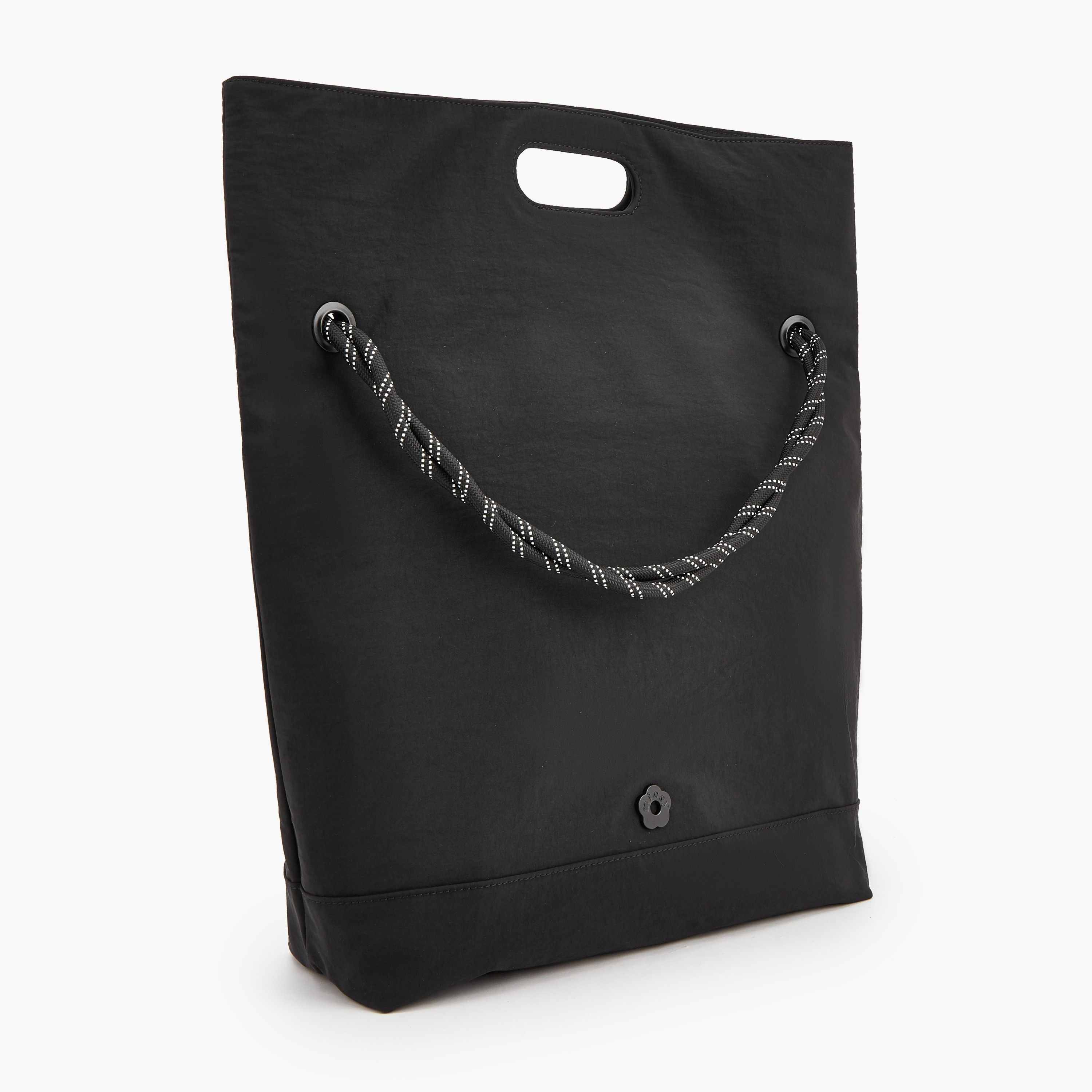 Missy Solid Foldover Shopper Bag with Braided Handle-women-bagsandwallets-handbags-image-6