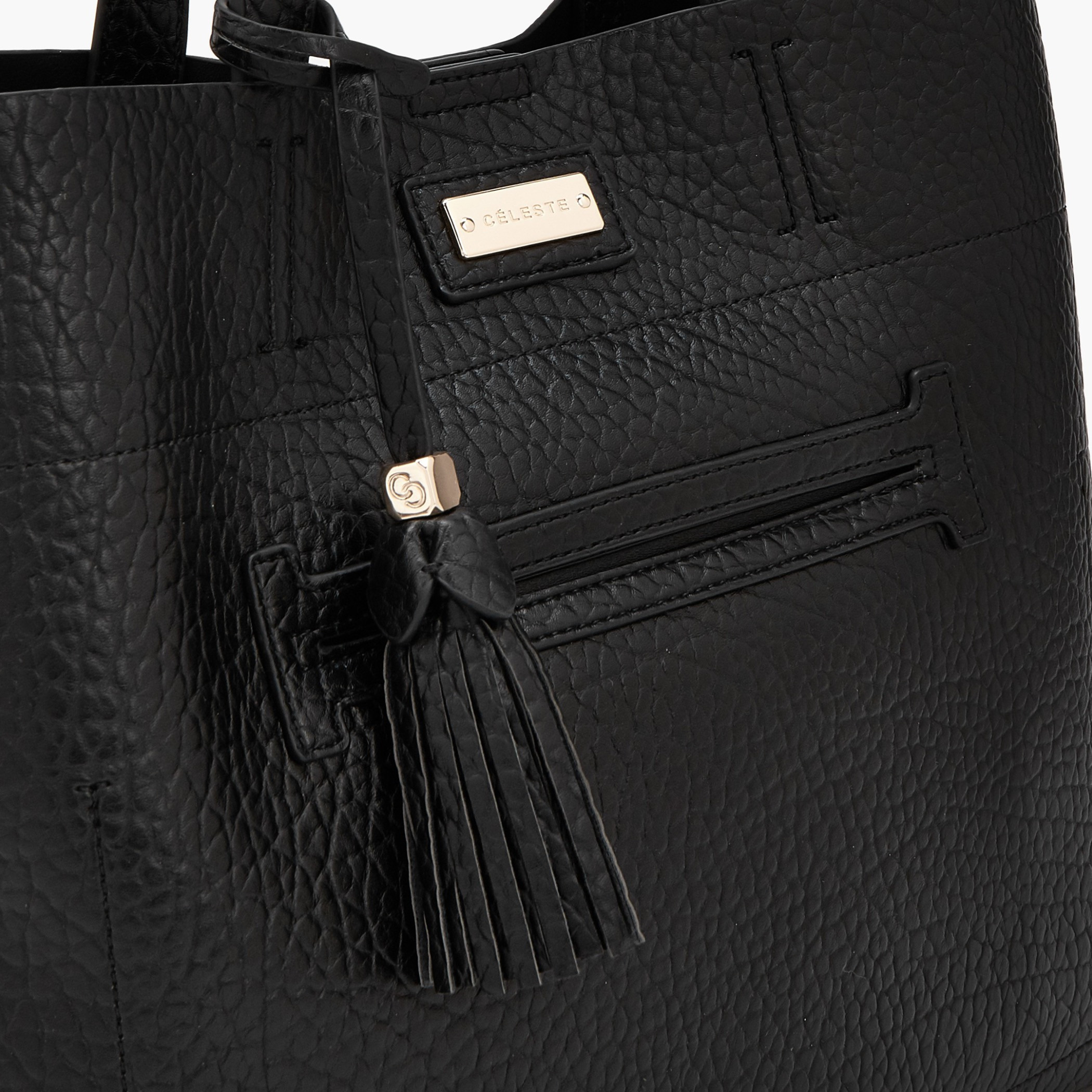 Celeste Textured Tote Bag with Pouch-women-bagsandwallets-handbags-image-10