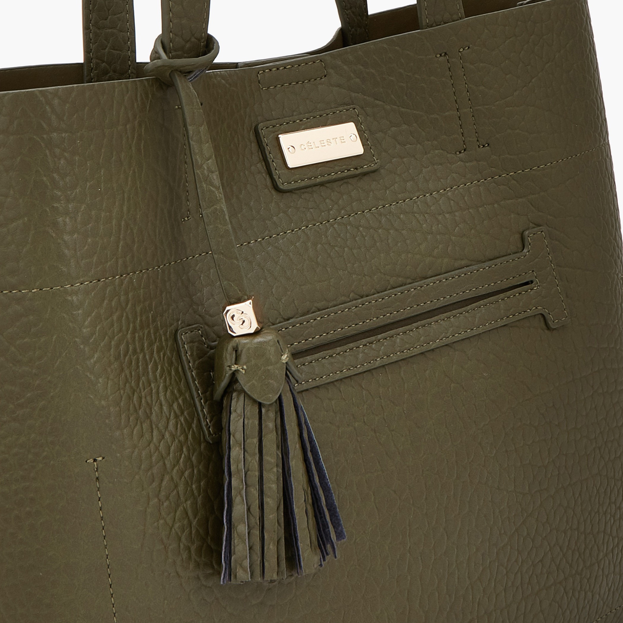 Celeste Textured Tote Bag with Pouch-women-bagsandwallets-handbags-image-6