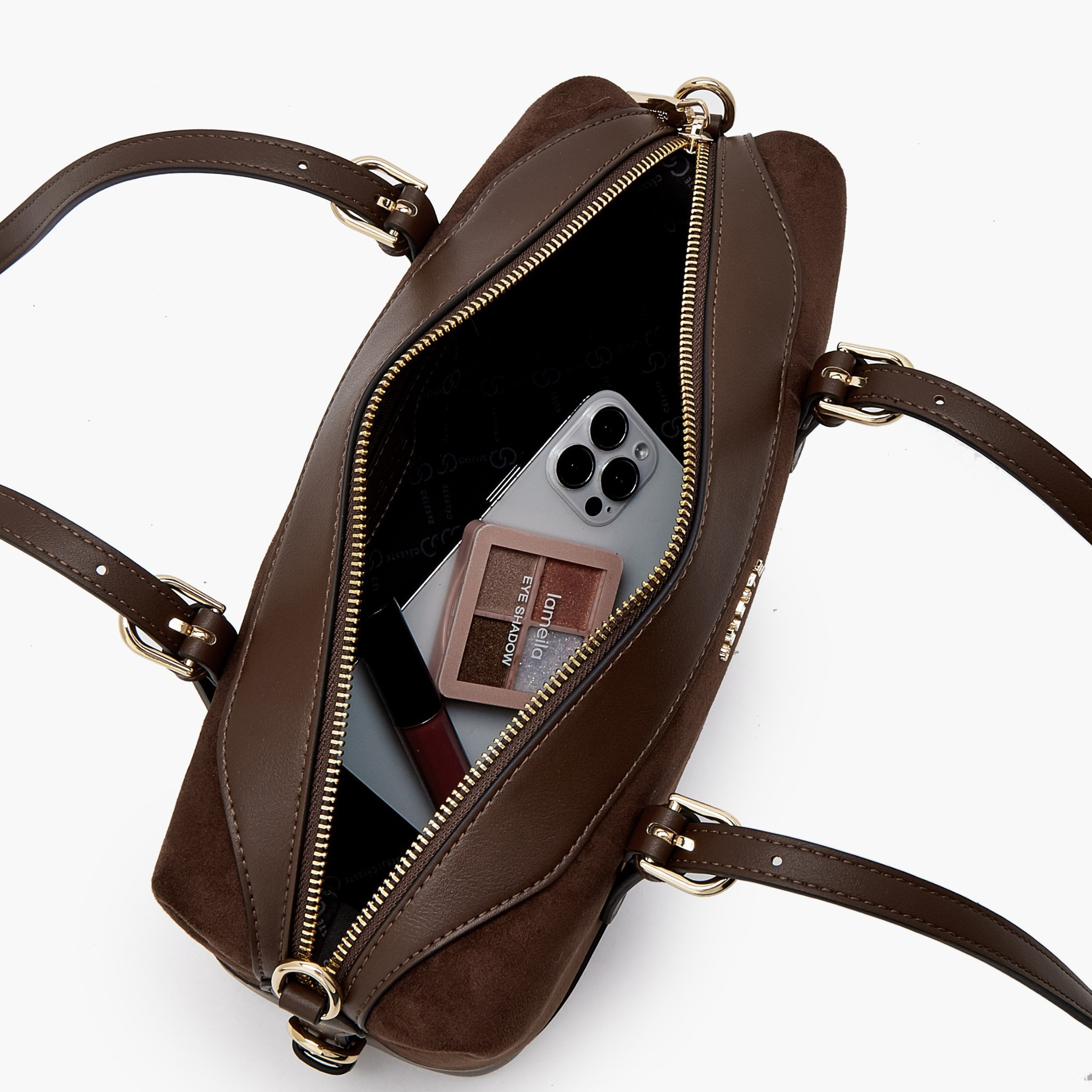 شنطة كتف بارزة الملمس بحزام قابل للفصل من سيليست-women-bagsandwallets-handbags-image-7