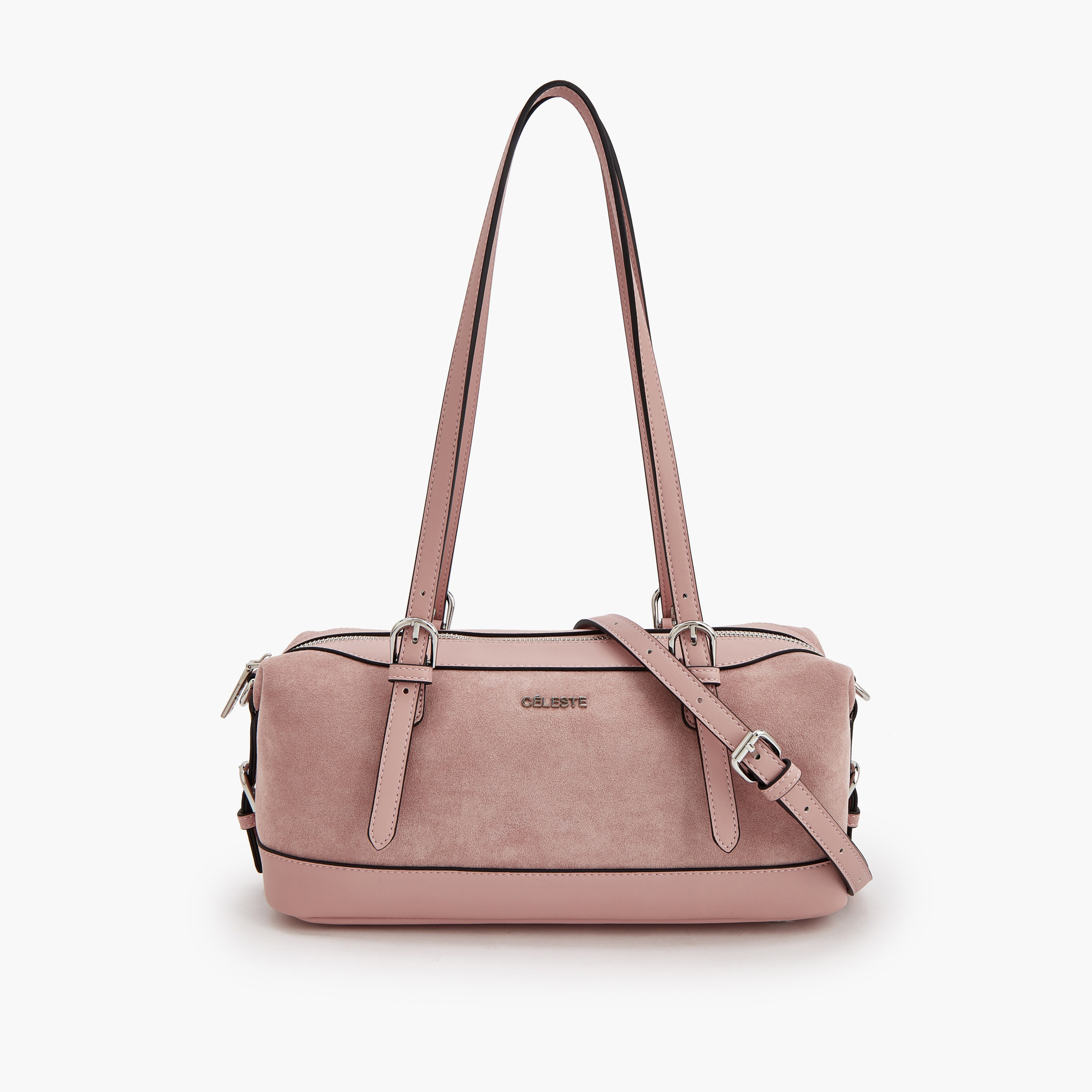 Celeste Textured Shoulder Bag with Detachable Strap-women-bagsandwallets-handbags-image-1