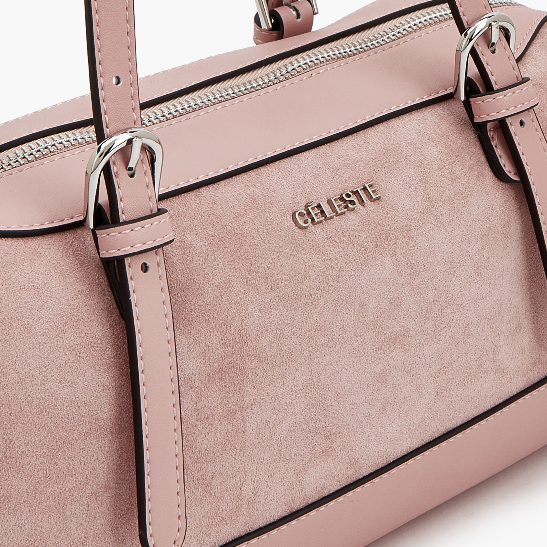 Celeste Textured Shoulder Bag with Detachable Strap-women-bagsandwallets-handbags-image-3
