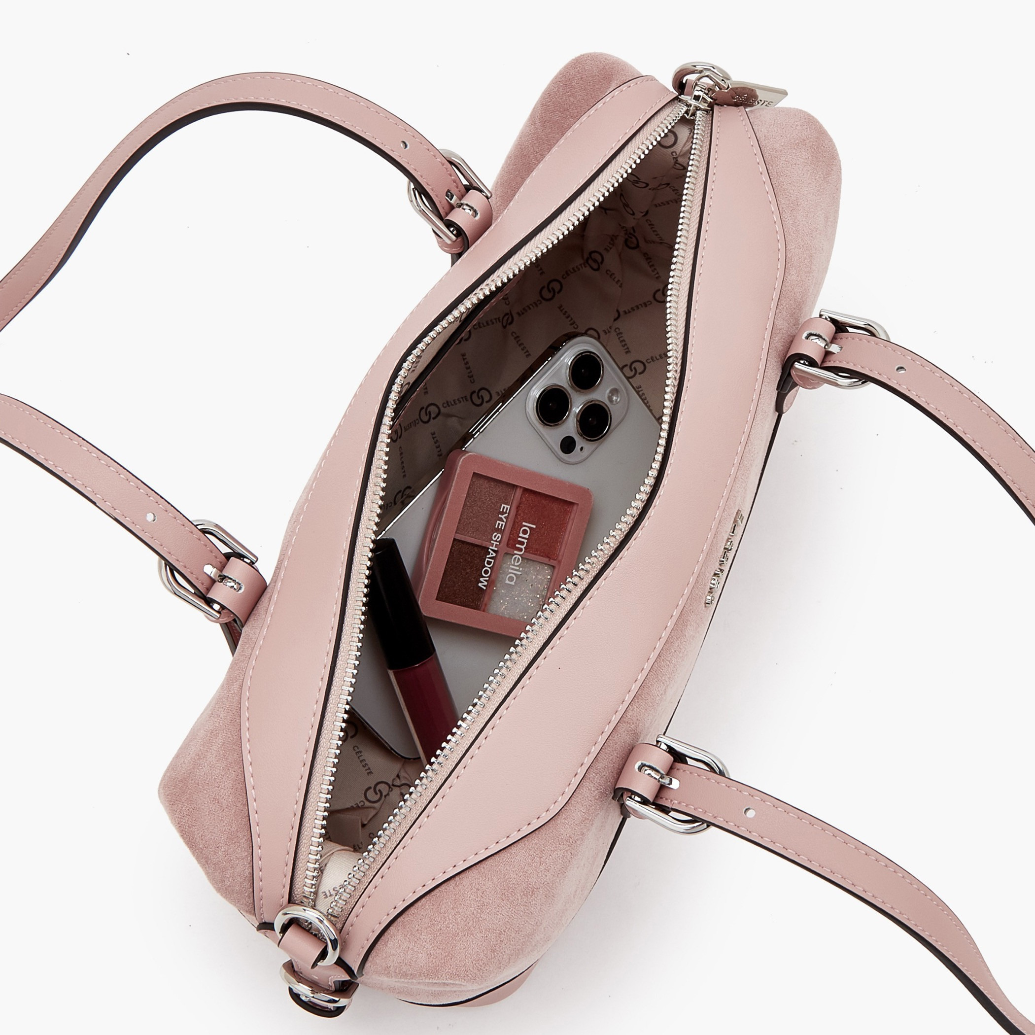 Celeste Textured Shoulder Bag with Detachable Strap-women-bagsandwallets-handbags-image-7
