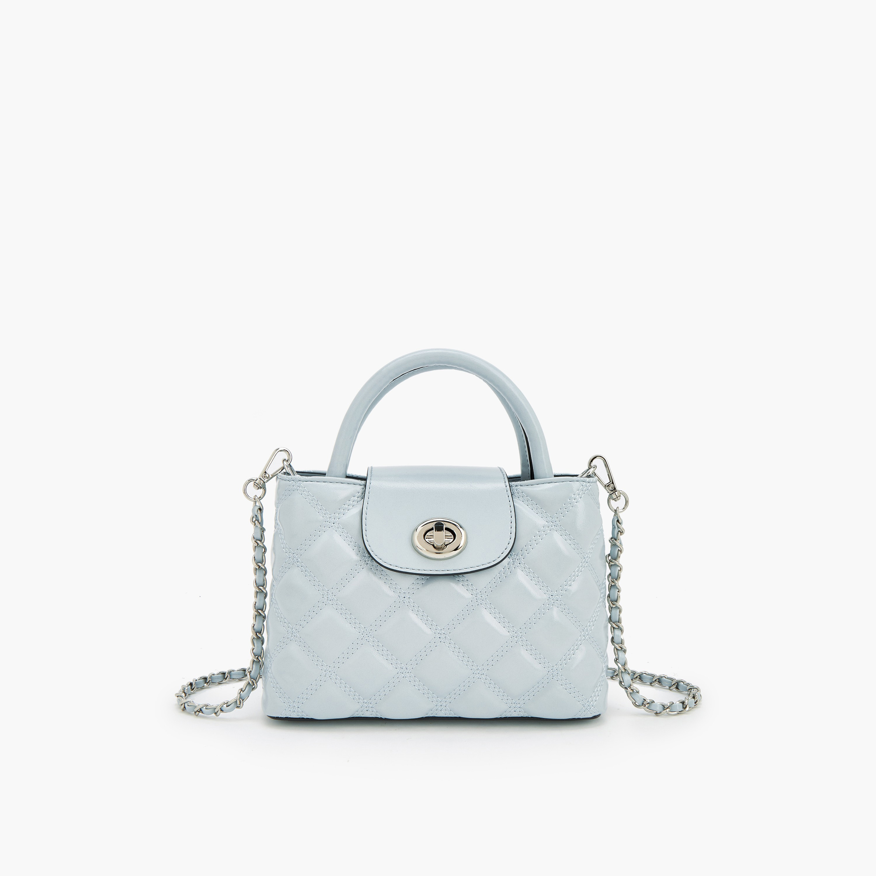 Celeste Quilted Crossbody Bag with Chain Strap-women-bagsandwallets-handbags-image-1