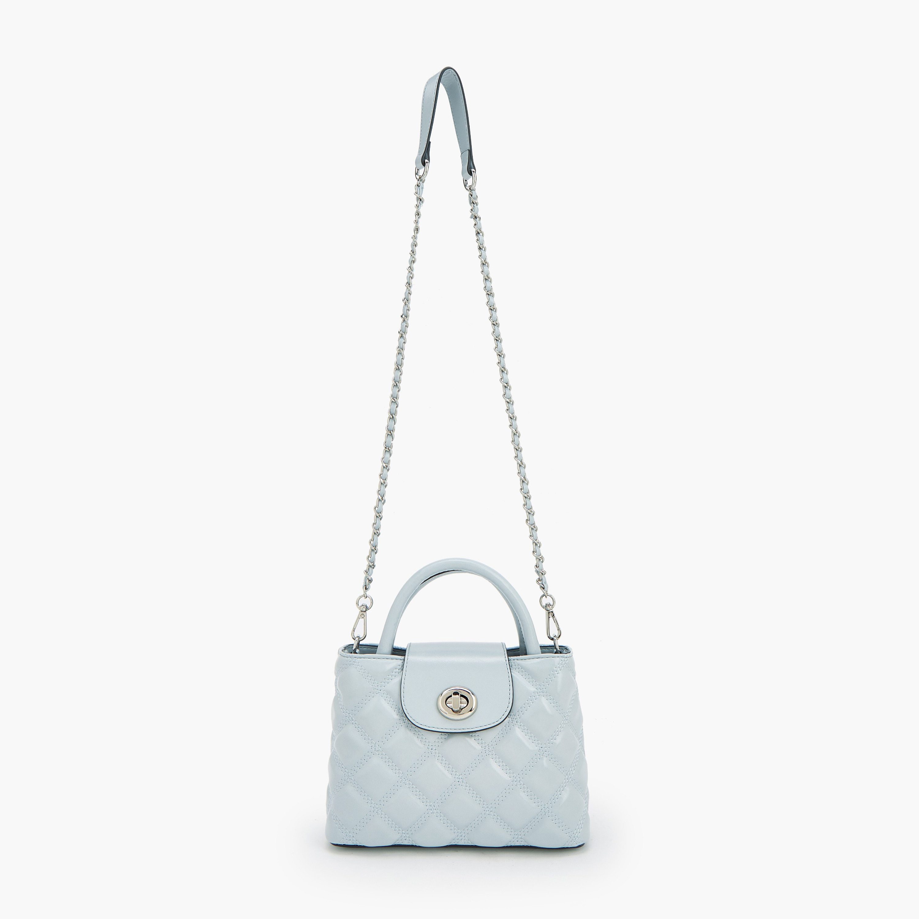 Celeste Quilted Crossbody Bag with Chain Strap-women-bagsandwallets-handbags-image-2