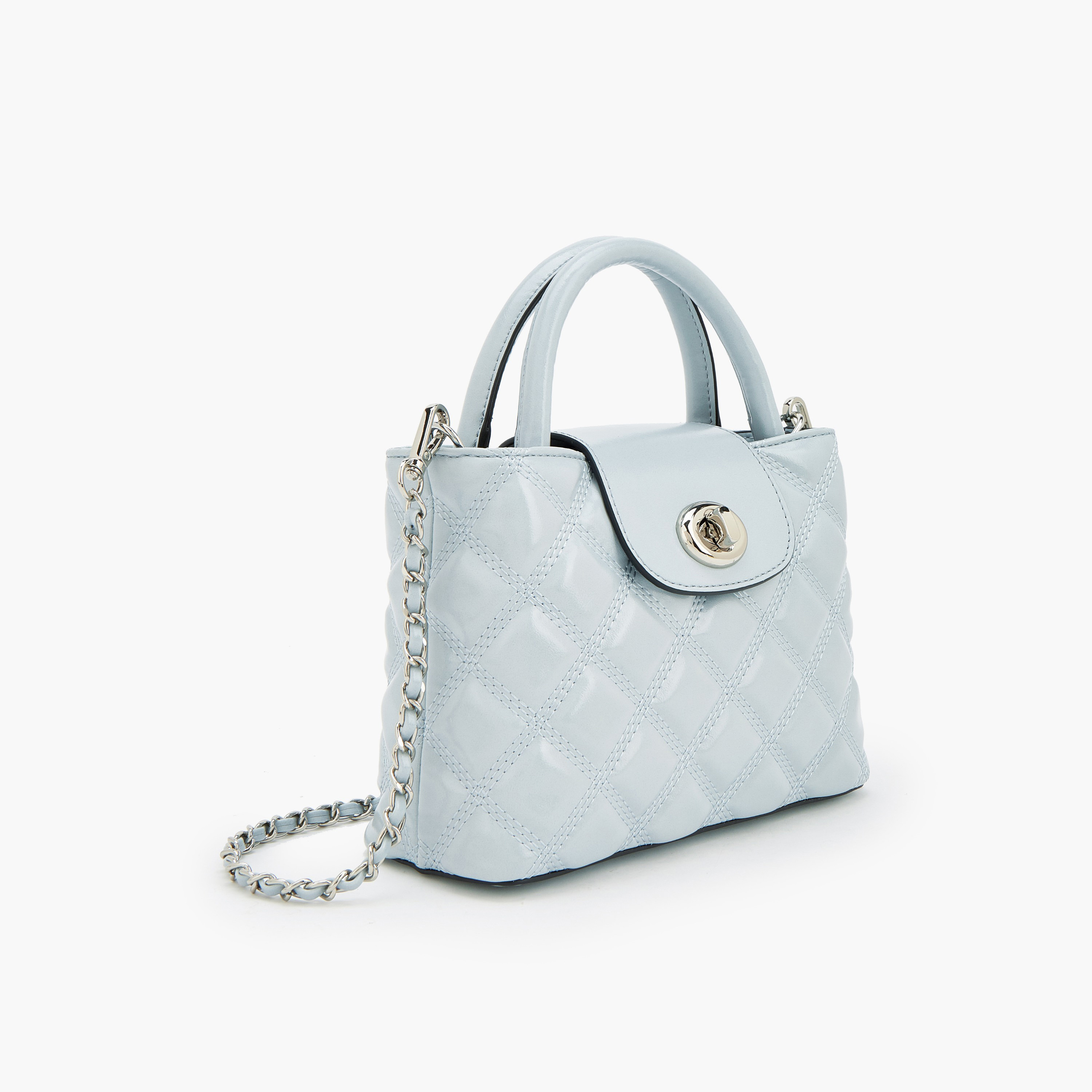 Celeste Quilted Crossbody Bag with Chain Strap-women-bagsandwallets-handbags-image-3