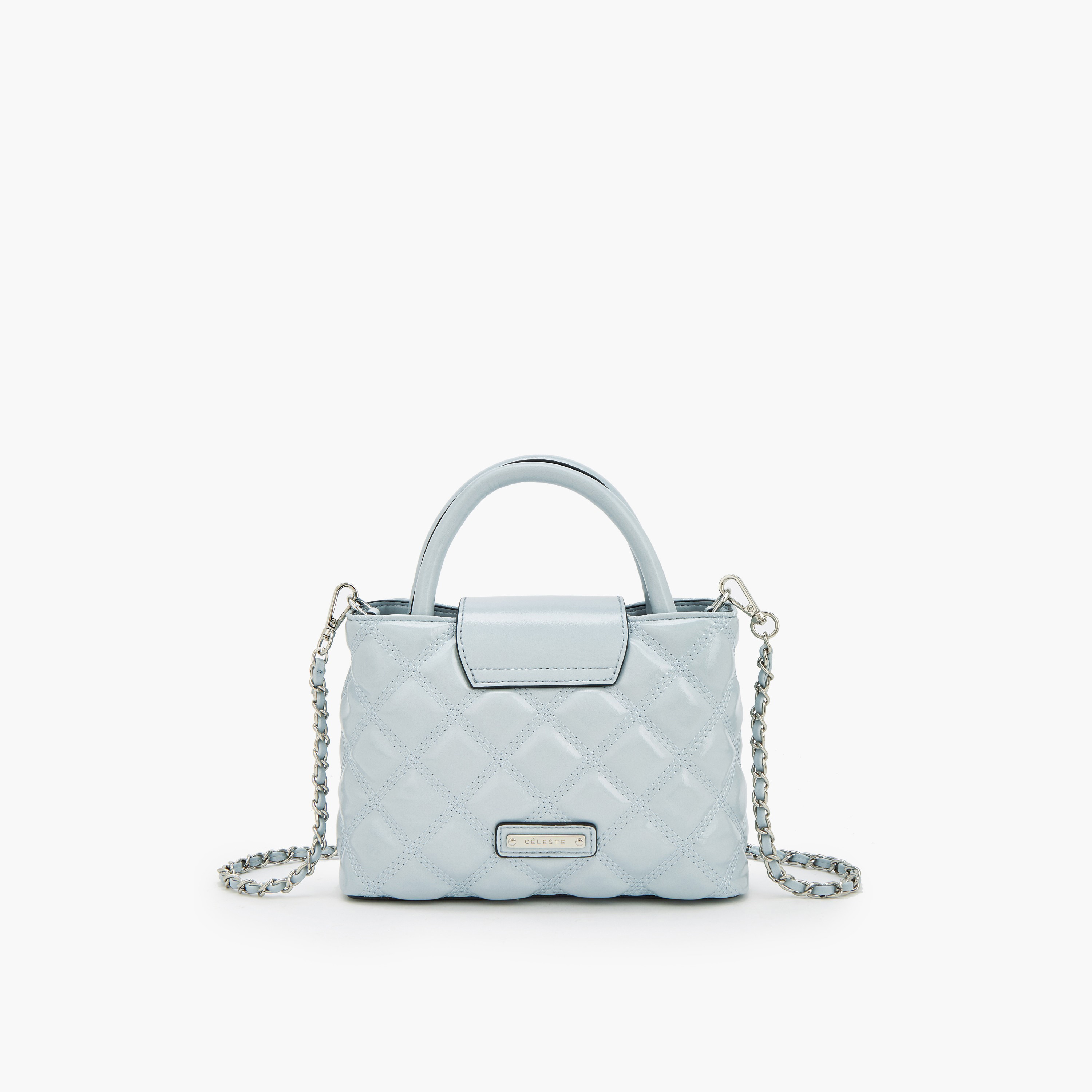 Celeste Quilted Crossbody Bag with Chain Strap-women-bagsandwallets-handbags-image-5