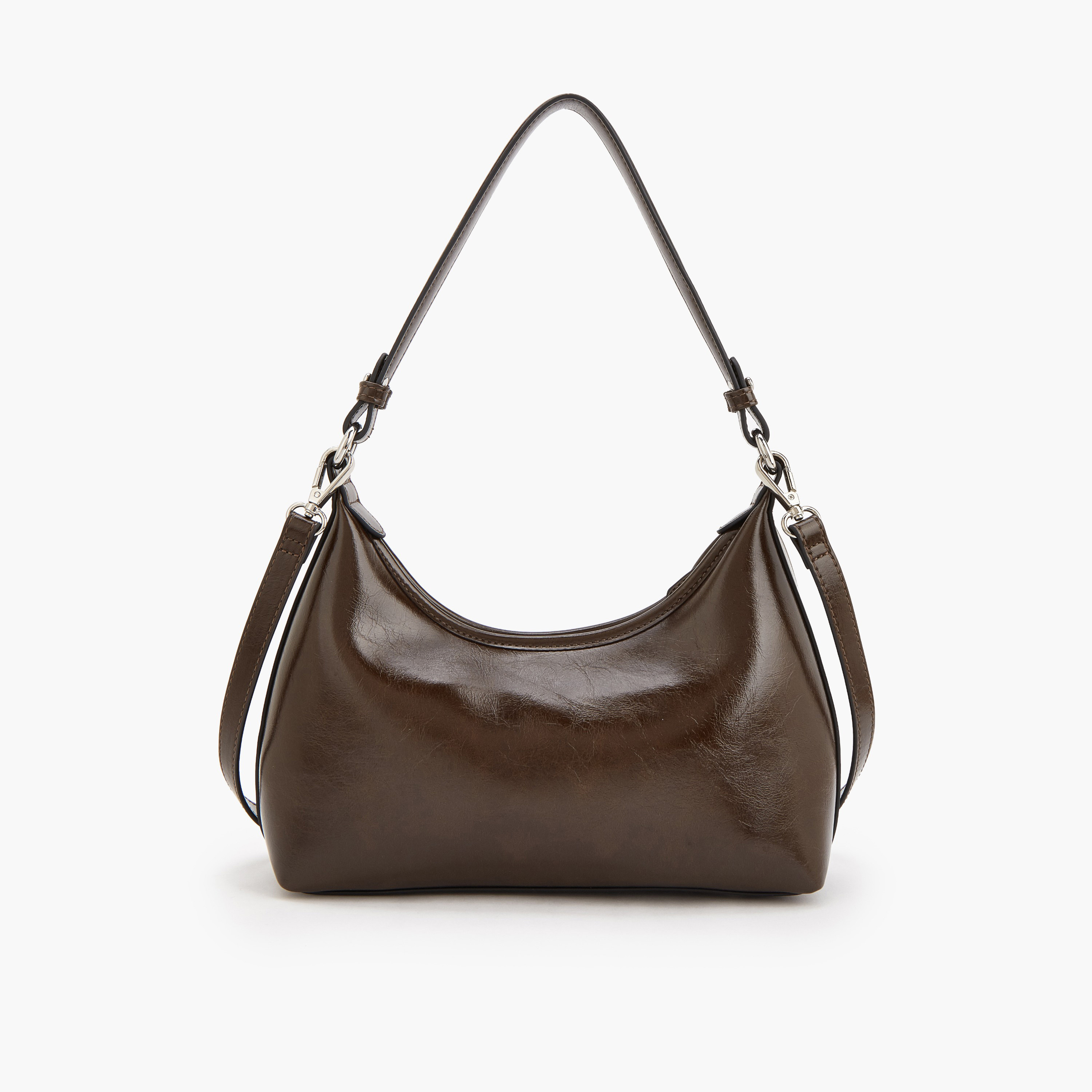 شنطة كتف سادة بزينة قفل من سيليست-women-bagsandwallets-handbags-image-5