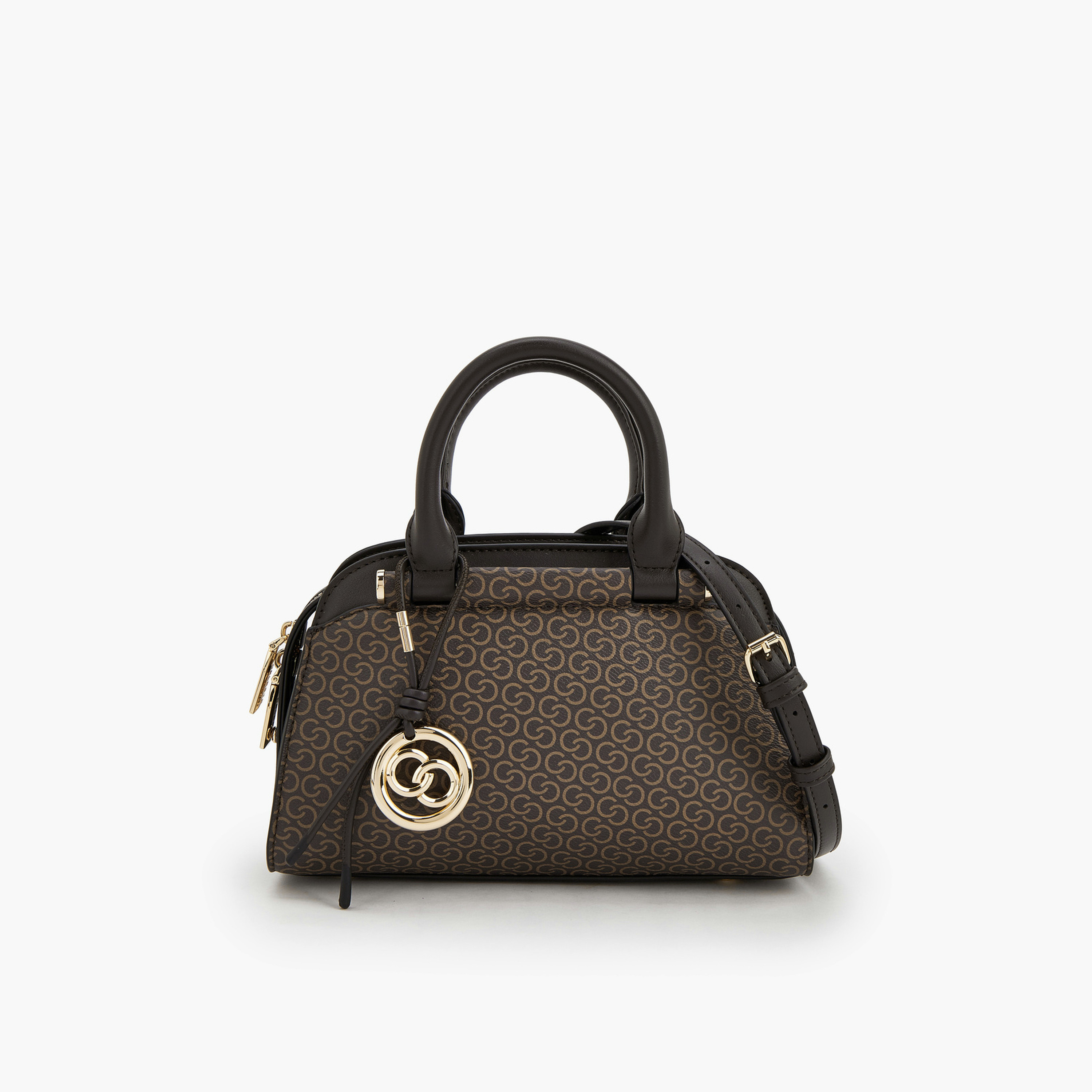 شنطة توت بطبعة مونوغرام مع حزام قابل للإزالة من سيليست-women-bagsandwallets-handbags-image-1