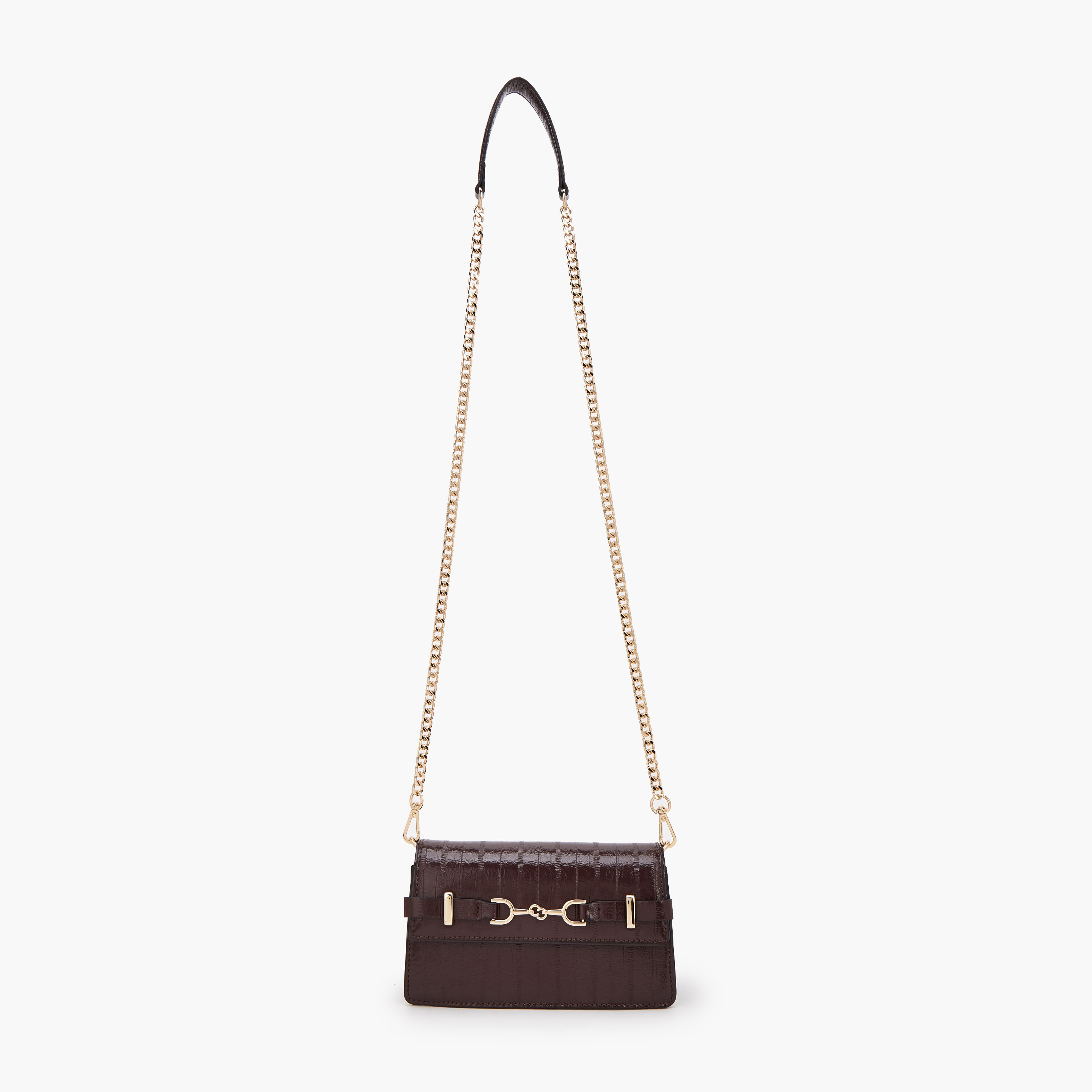 شنطة كروس بودي بارزة الملمس بحزام سلسلة من سيليست-women-bagsandwallets-handbags-image-2