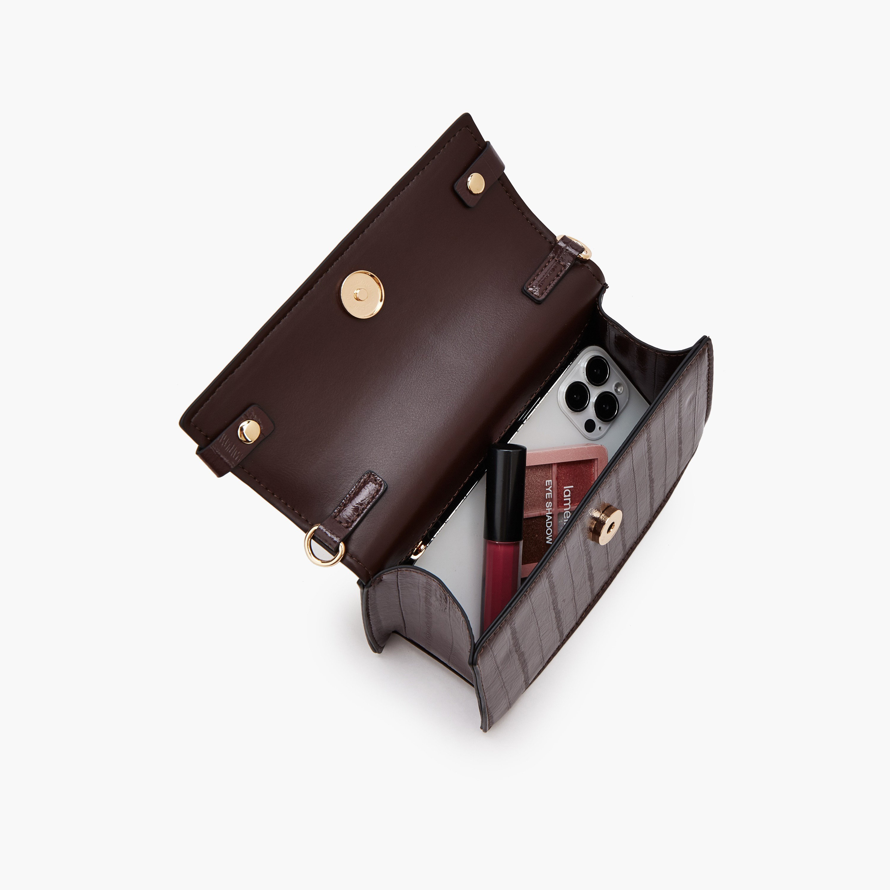 شنطة كروس بودي بارزة الملمس بحزام سلسلة من سيليست-women-bagsandwallets-handbags-image-7