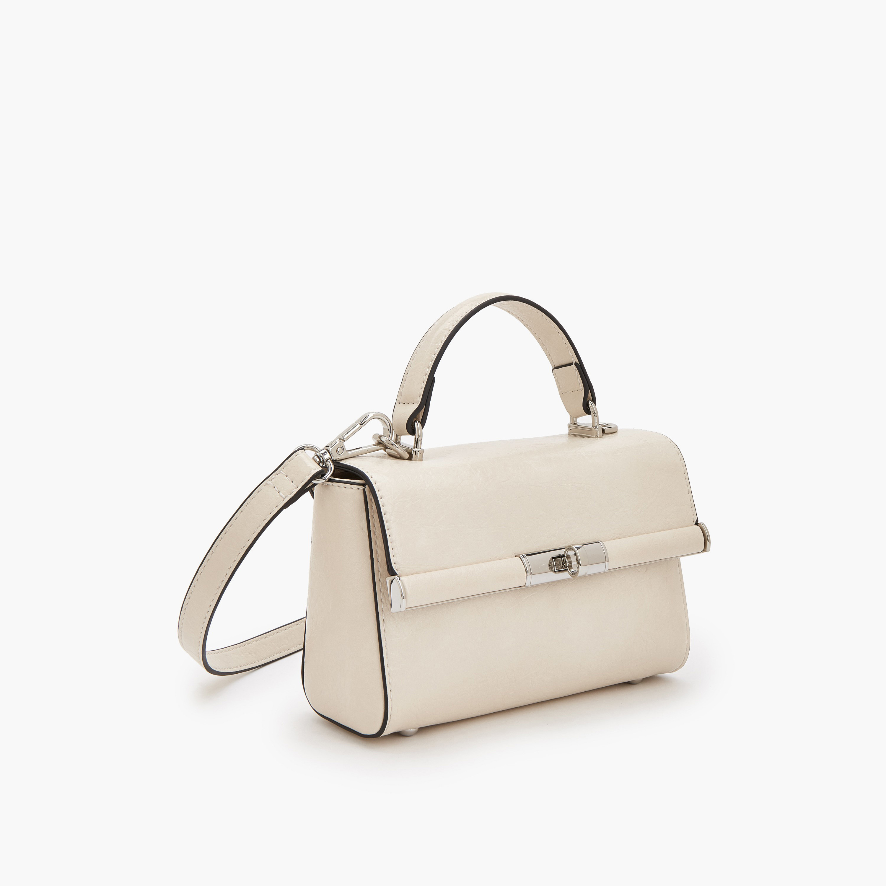 Celeste Solid Satchel Bag with Twist Lock Closure-women-bagsandwallets-handbags-image-3