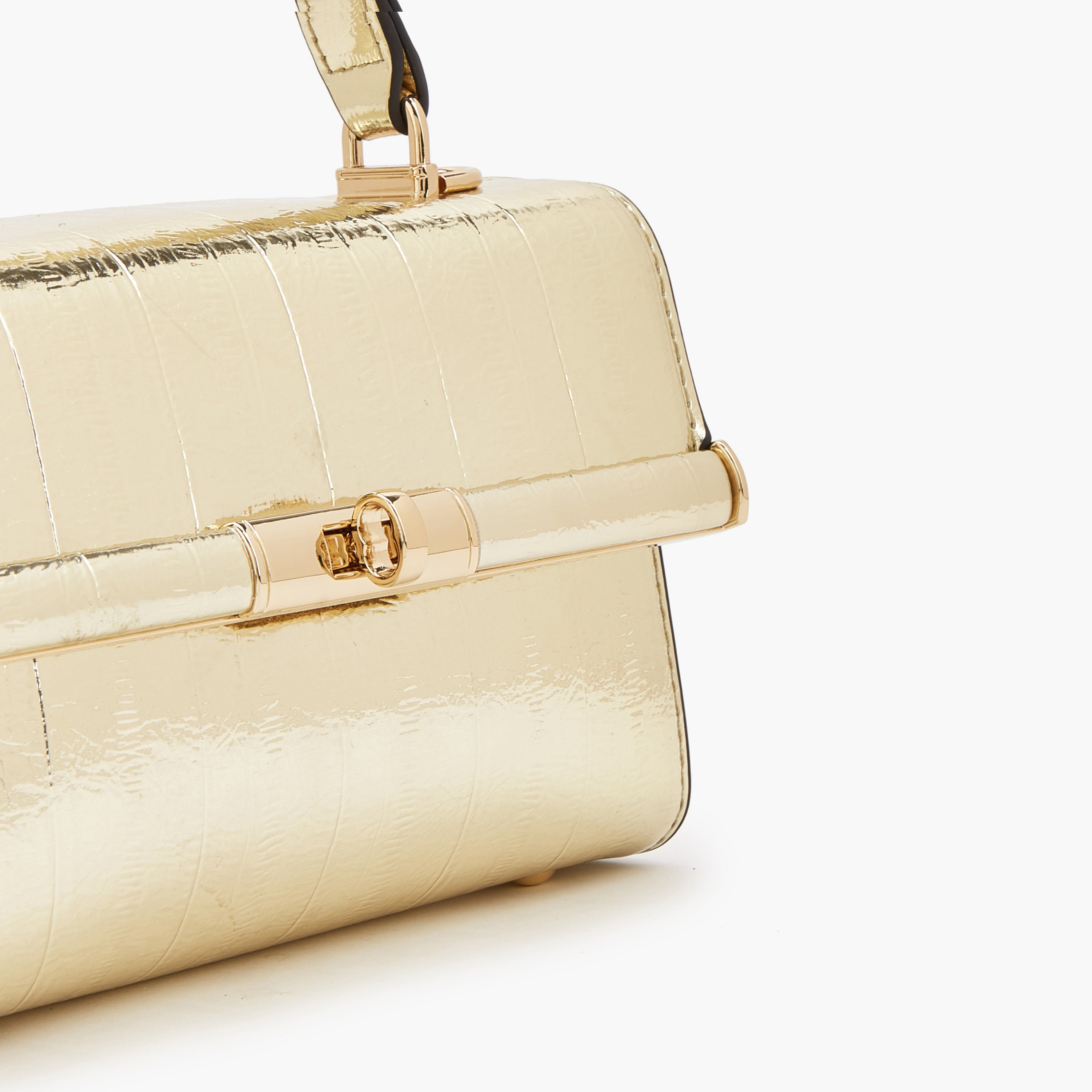 Celeste Metallic Satchel Bag with Twist Lock Closure-women-bagsandwallets-handbags-image-4