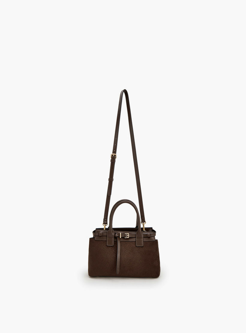 Celeste Monogram Print Tote Bag with Double Handle-women-bagsandwallets-handbags-image-2