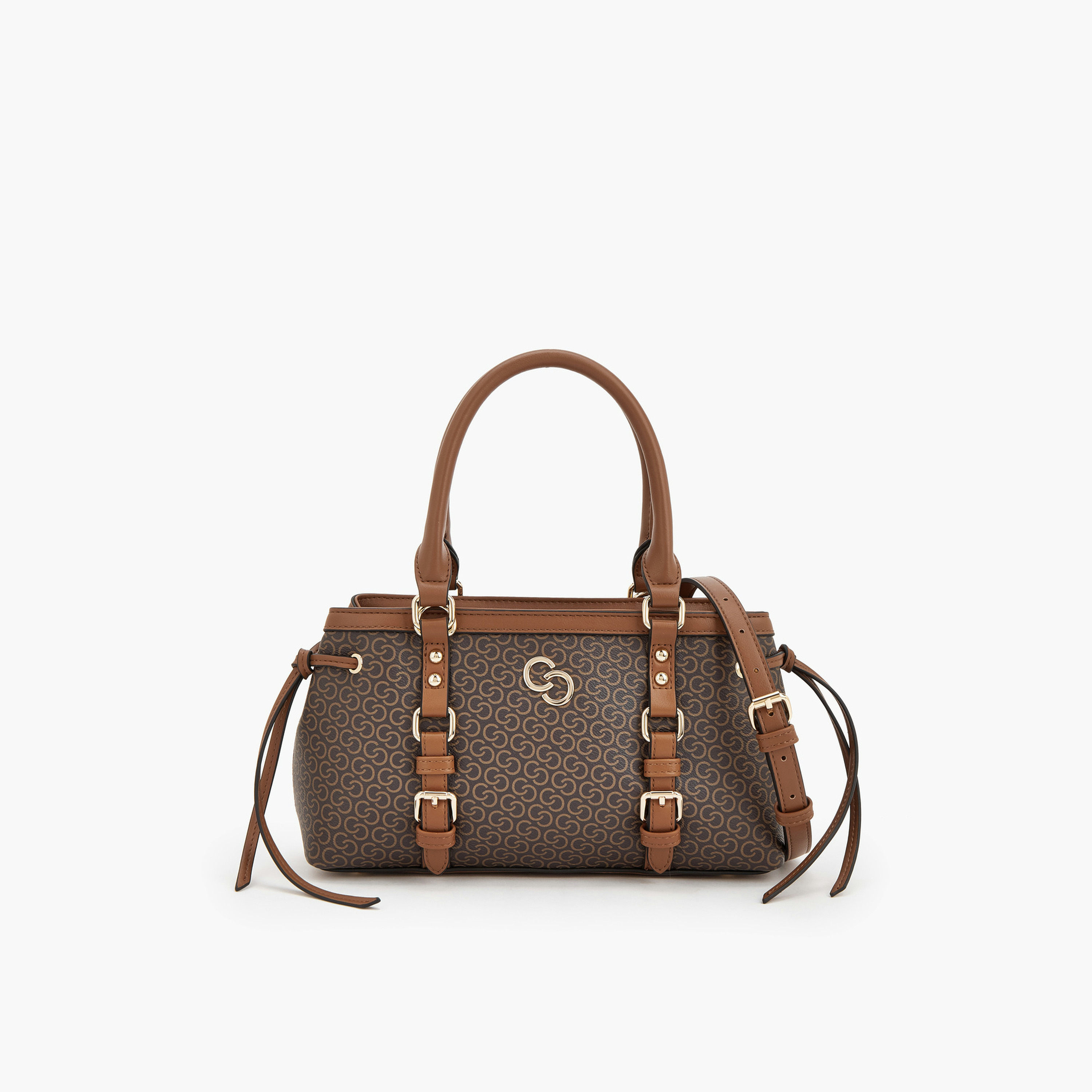 شنطة توت بطبعة مونوغرام مع سحاب إغلاق من سيليست-women-bagsandwallets-handbags-image-1
