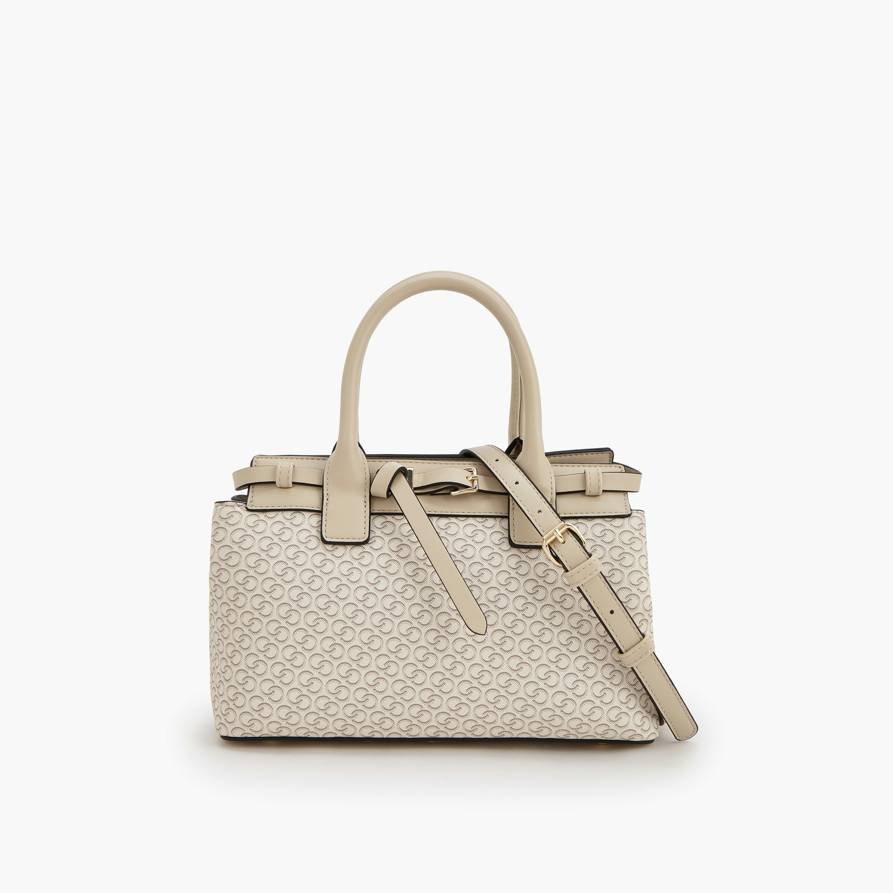 Celeste Monogram Print Tote Bag with Double Handle-women-bagsandwallets-handbags-image-1