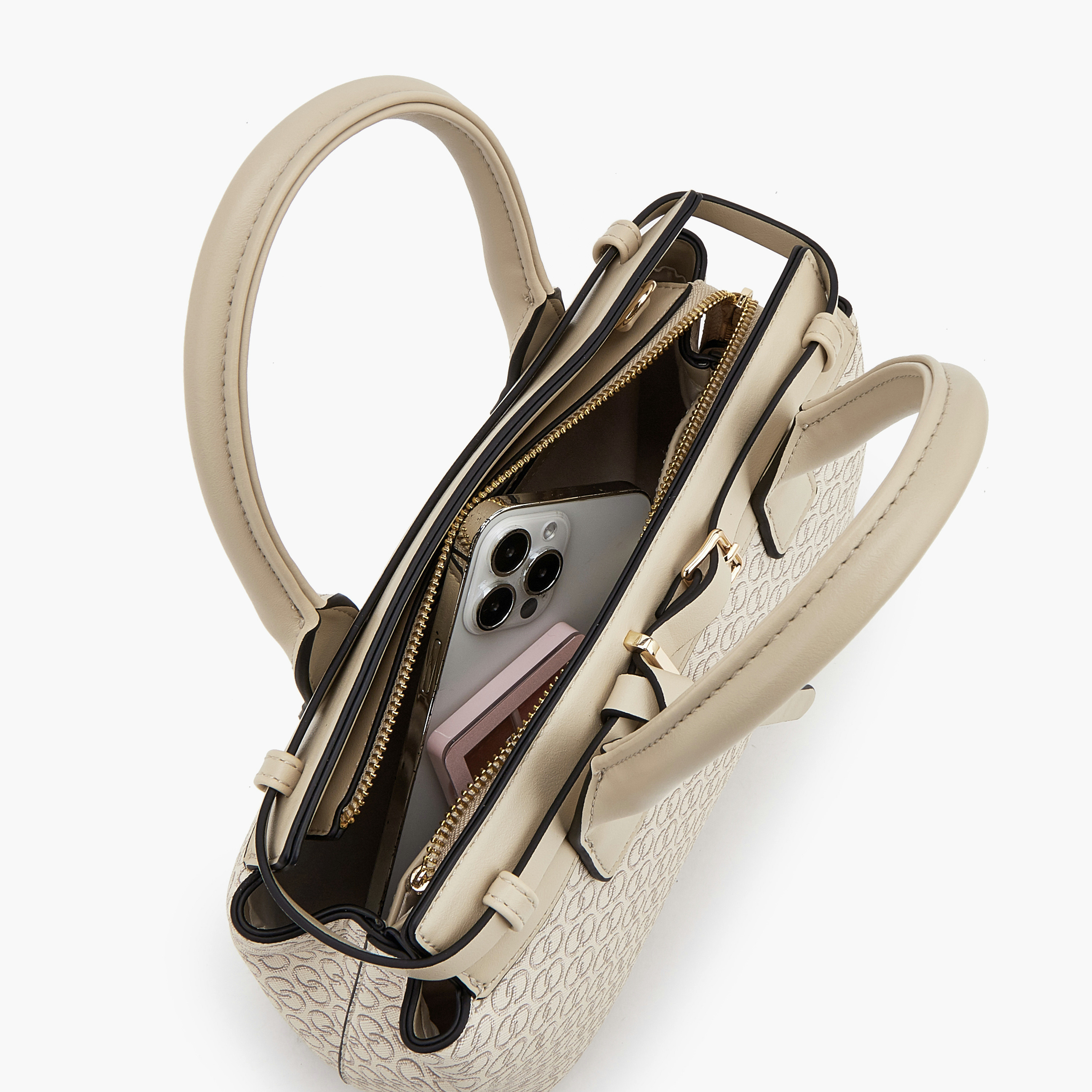 Celeste Monogram Print Tote Bag with Double Handle-women-bagsandwallets-handbags-image-7
