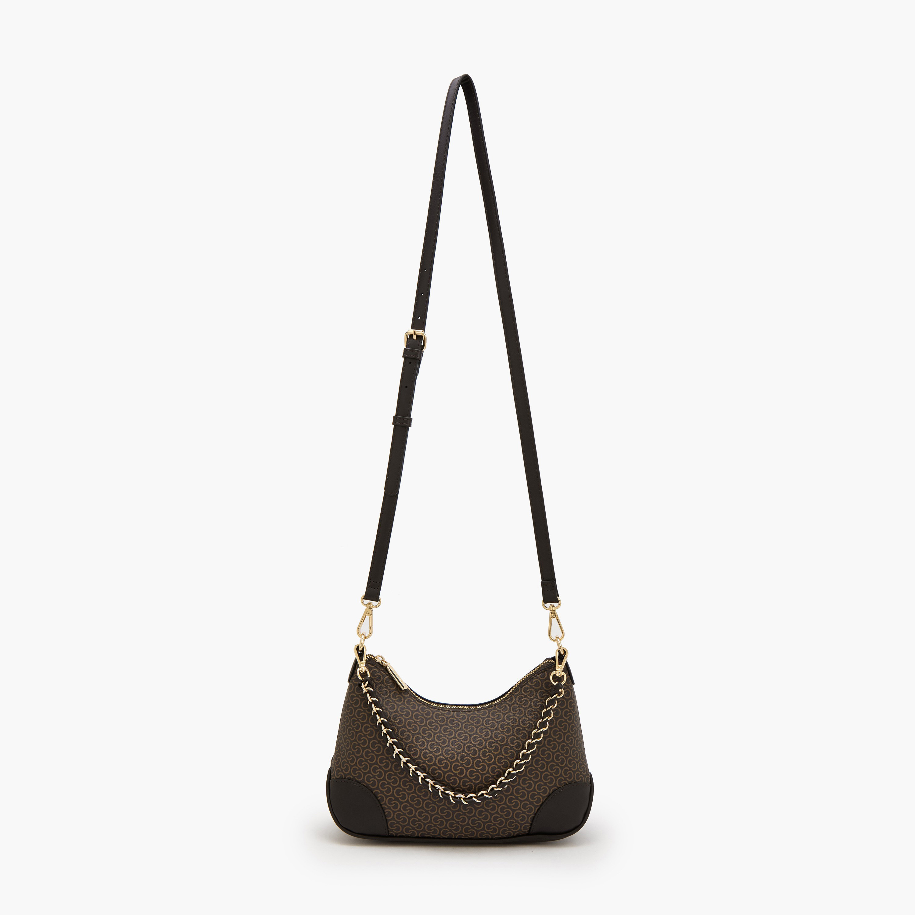 شنطة كروس بودي بطبعات مونوجرام وحزام كتف قابل للتعديل من سيليست-women-bagsandwallets-handbags-image-2