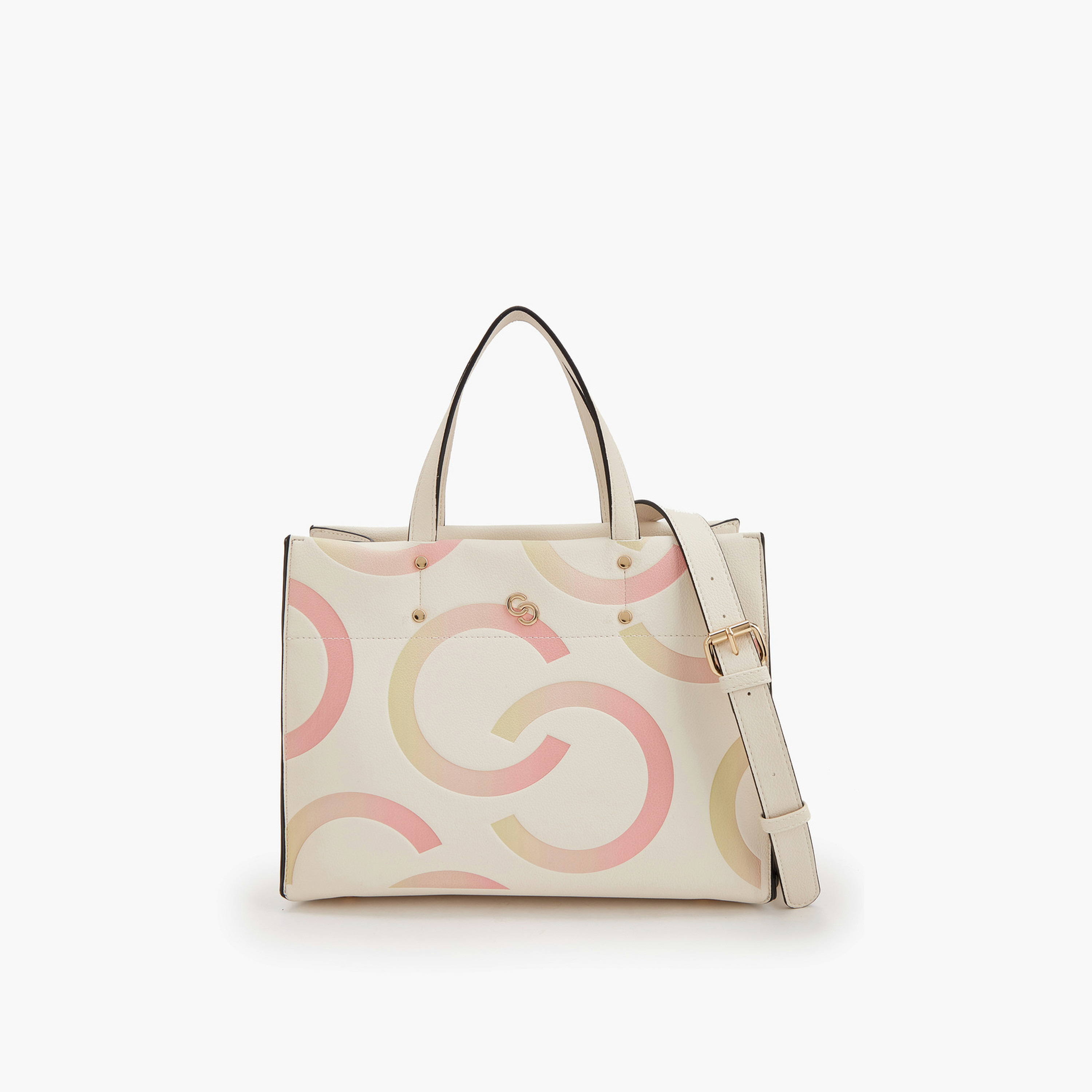 شنطة يد بطبعات ومقابض مزدوجة من سيليست-women-bagsandwallets-handbags-image-1