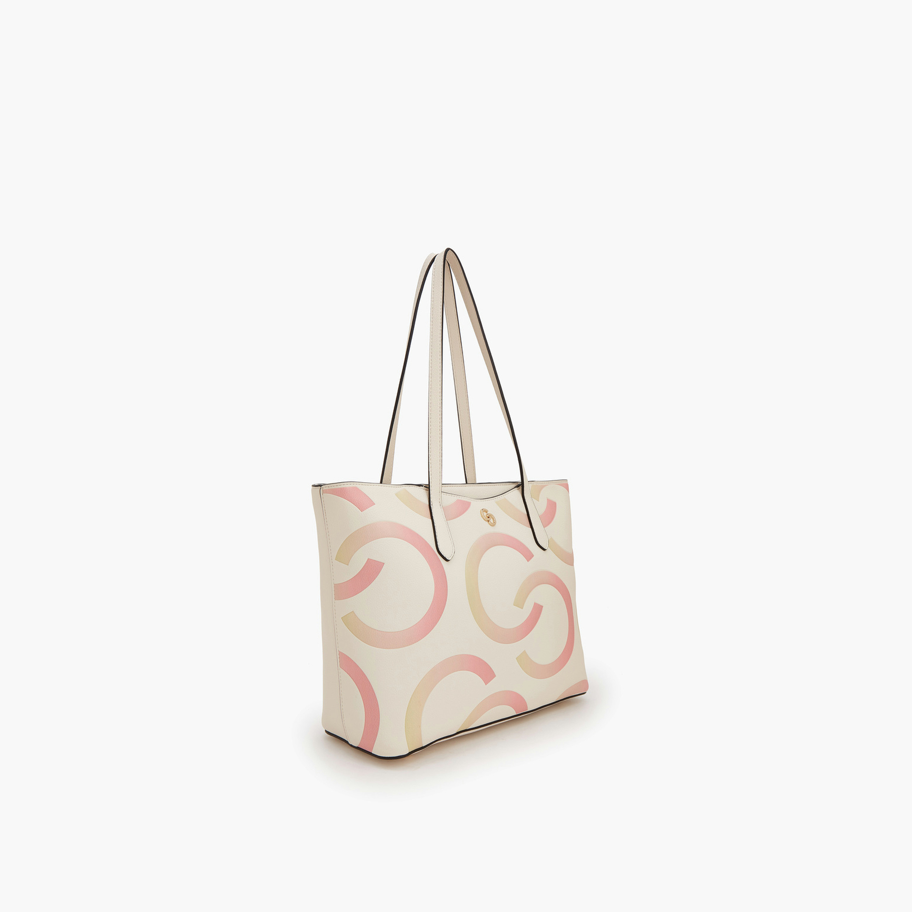 Celeste Monogram Print Tote Bag with Zip Closure-women-bagsandwallets-handbags-image-3