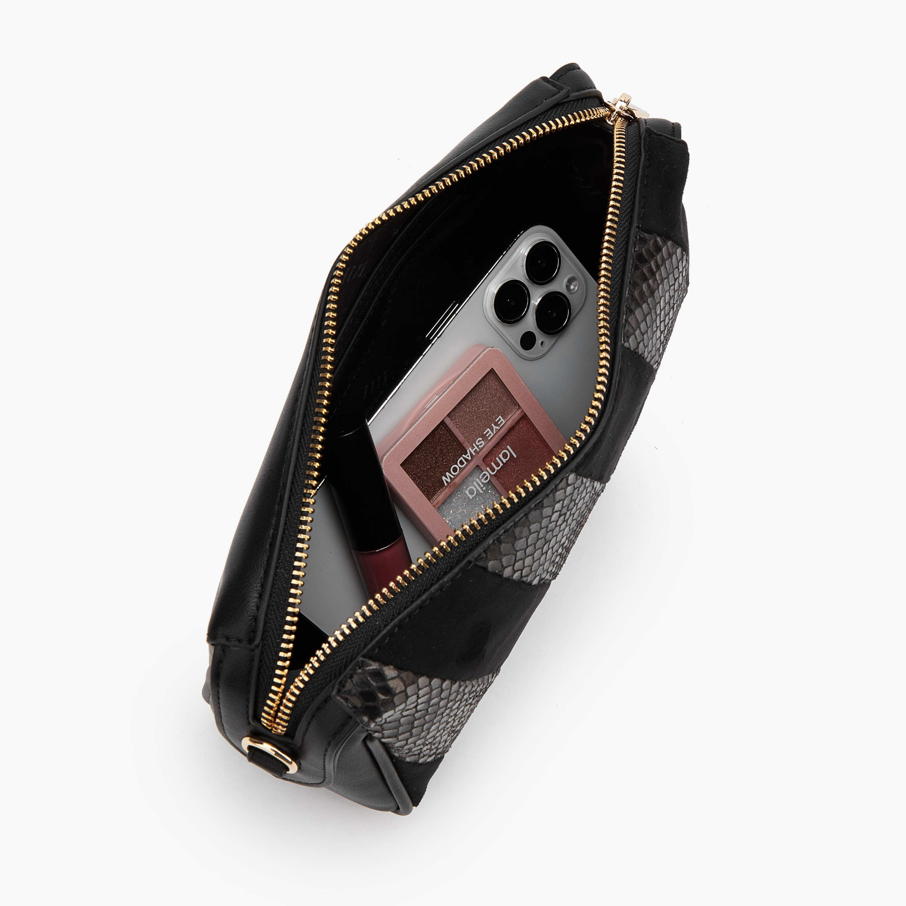 Elle Textured Crossbody Bag with Zip Closure-women-bagsandwallets-handbags-image-7