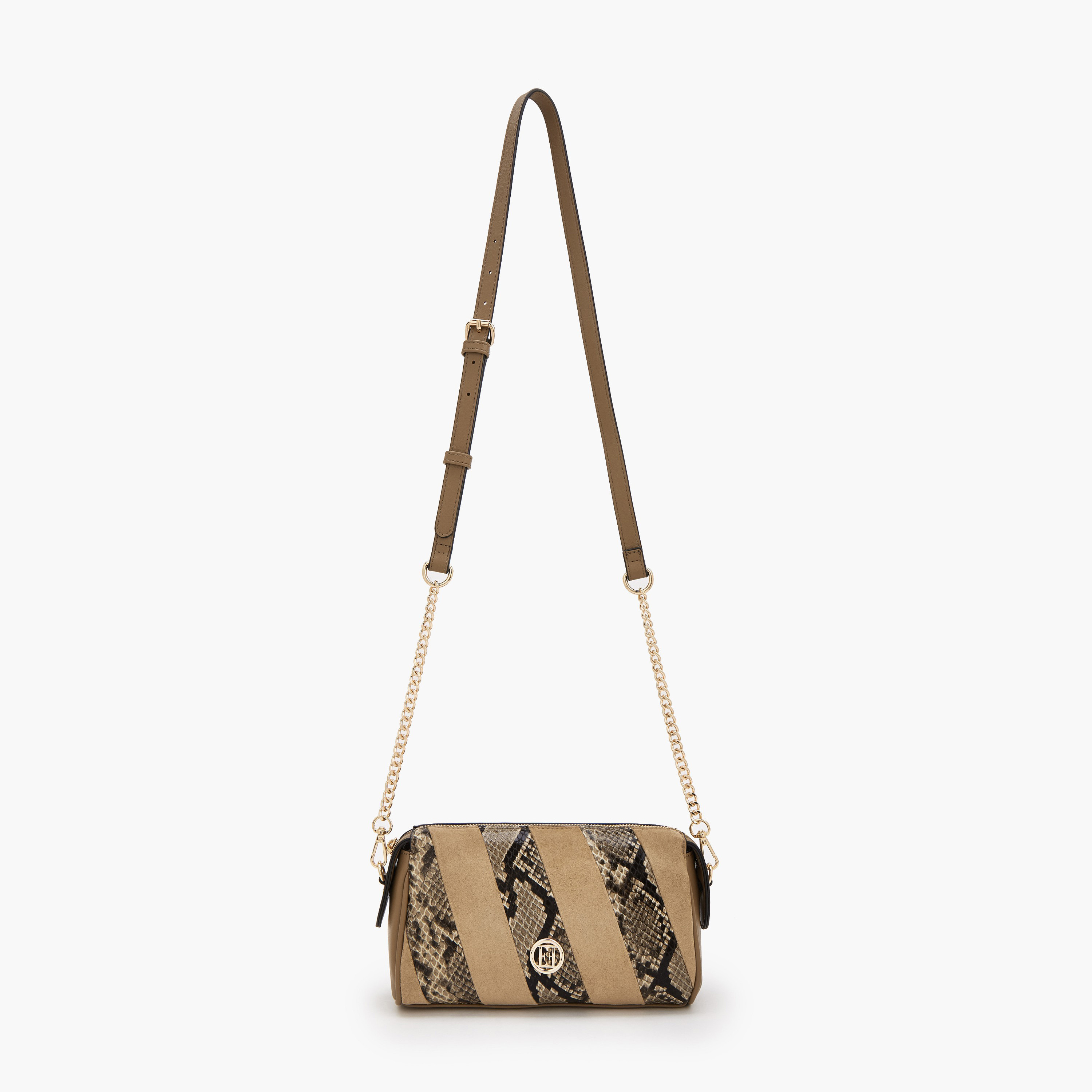 Elle Textured Crossbody Bag with Zip Closure-women-bagsandwallets-handbags-image-2