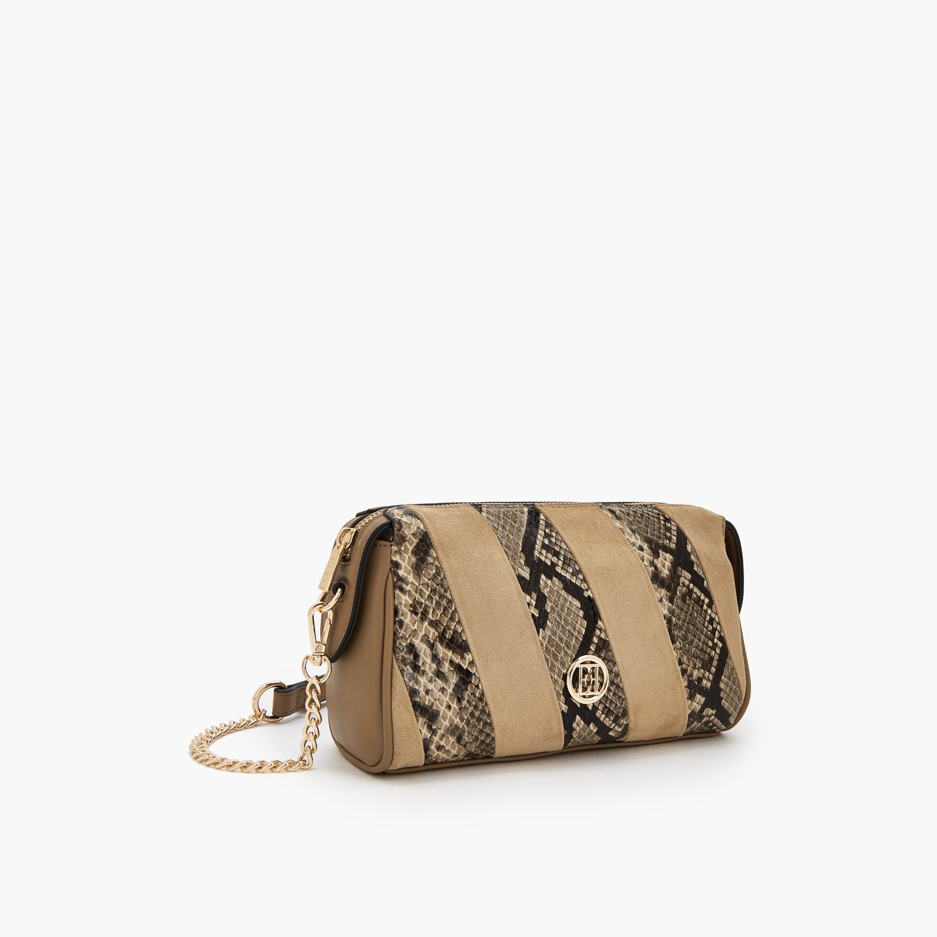 Elle Textured Crossbody Bag with Zip Closure-women-bagsandwallets-handbags-image-3