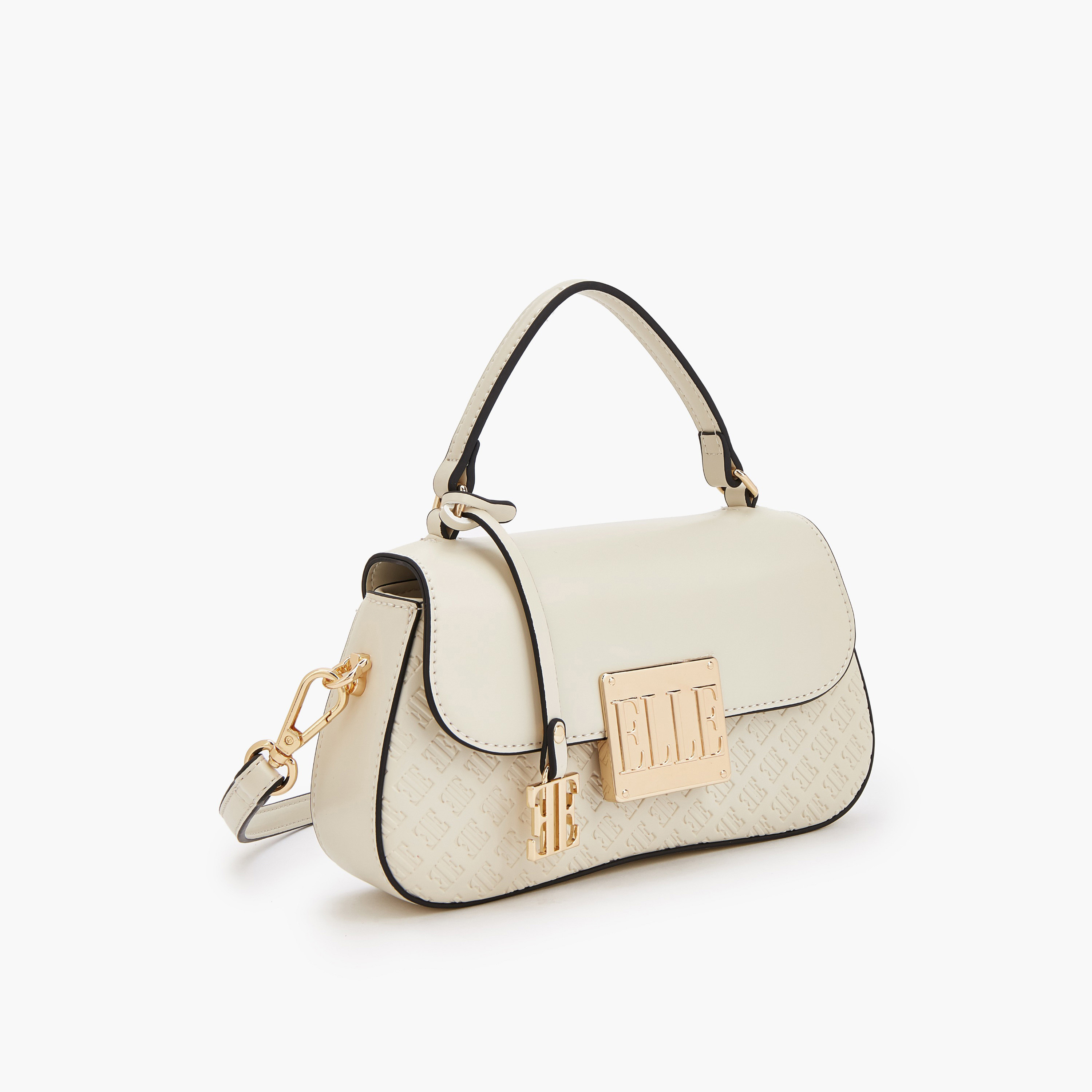 شنطة ساتشيل بنقوش مونوجرام وحزام قابل للفصل من إيل-women-bagsandwallets-handbags-image-3