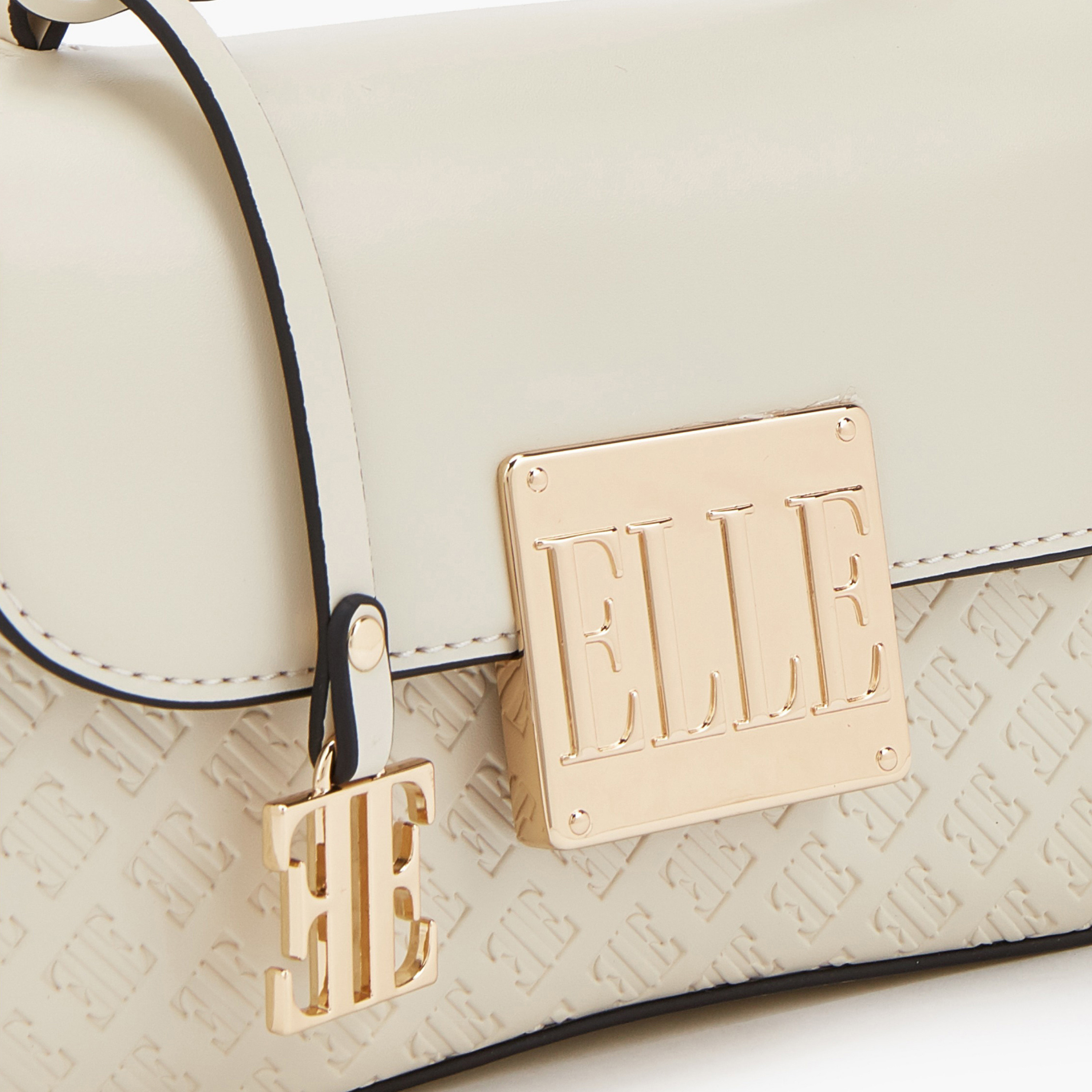 شنطة ساتشيل بنقوش مونوجرام وحزام قابل للفصل من إيل-women-bagsandwallets-handbags-image-4
