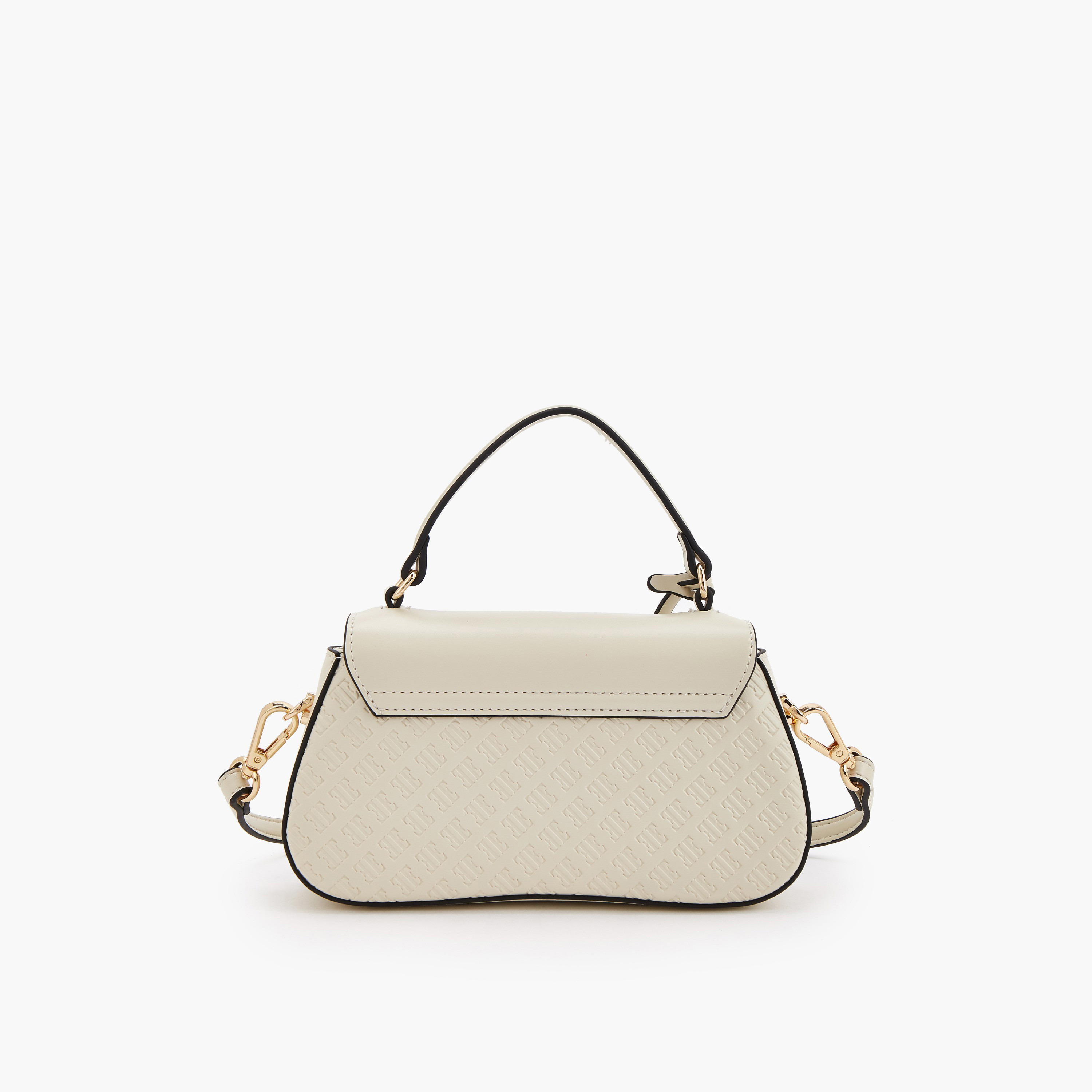 شنطة ساتشيل بنقوش مونوجرام وحزام قابل للفصل من إيل-women-bagsandwallets-handbags-image-5