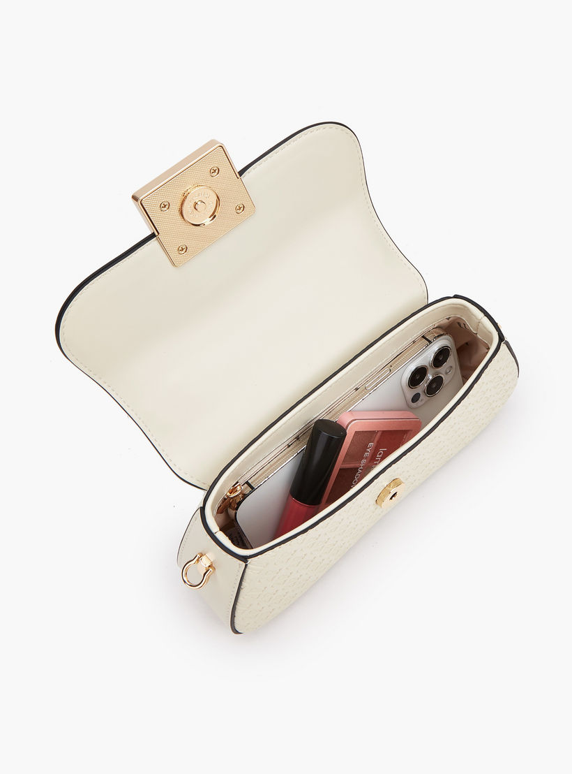 شنطة ساتشيل بنقوش مونوجرام وحزام قابل للفصل من إيل-women-bagsandwallets-handbags-image-7
