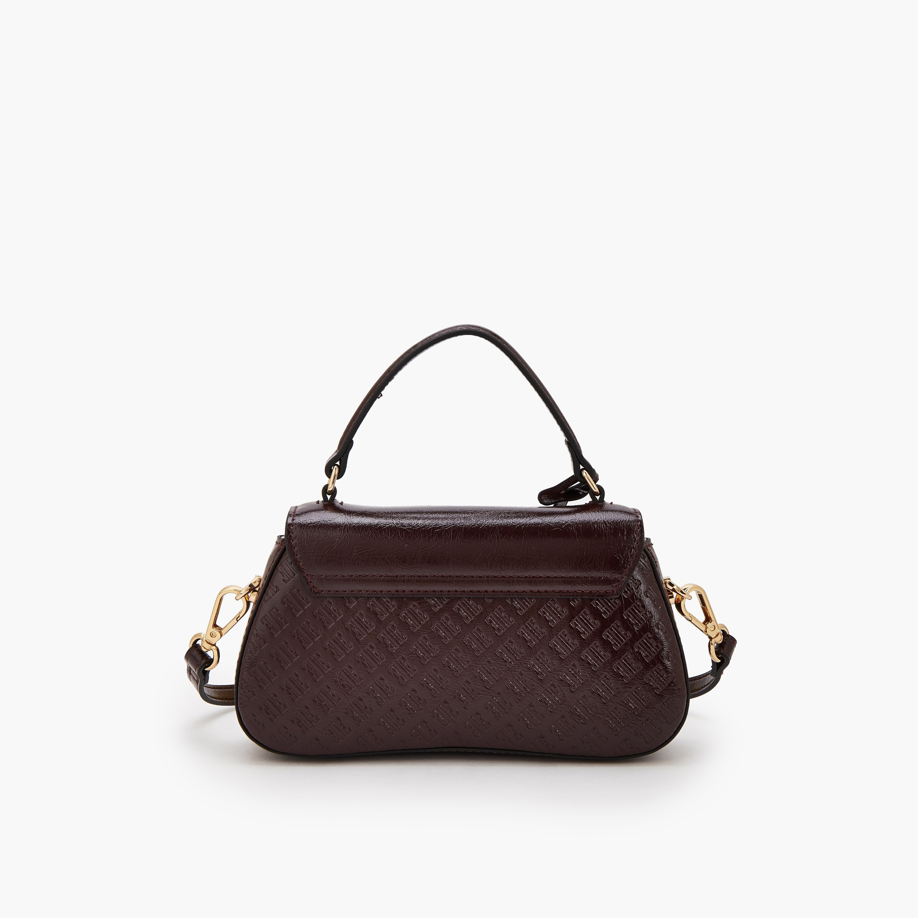 شنطة ساتشيل بنقوش مونوجرام وحزام قابل للفصل من إيل-women-bagsandwallets-handbags-image-5
